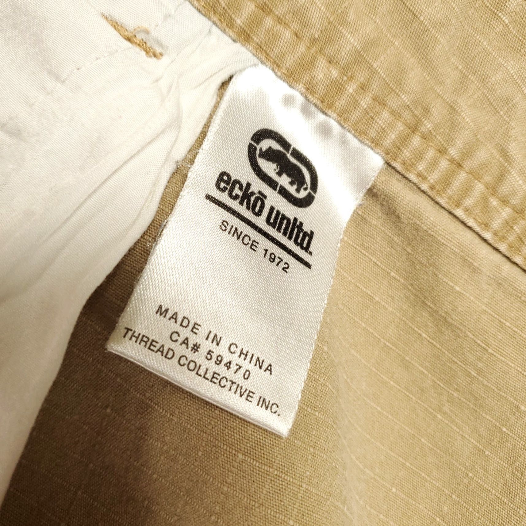 Ecko Unltd. VINTAGE Ecko Unltd Cargo Shorts Mens 46 Beige Distressed Ripstop 10 In Inseam Casual Outdoor Size US 32 / EU 48 - 7 Thumbnail