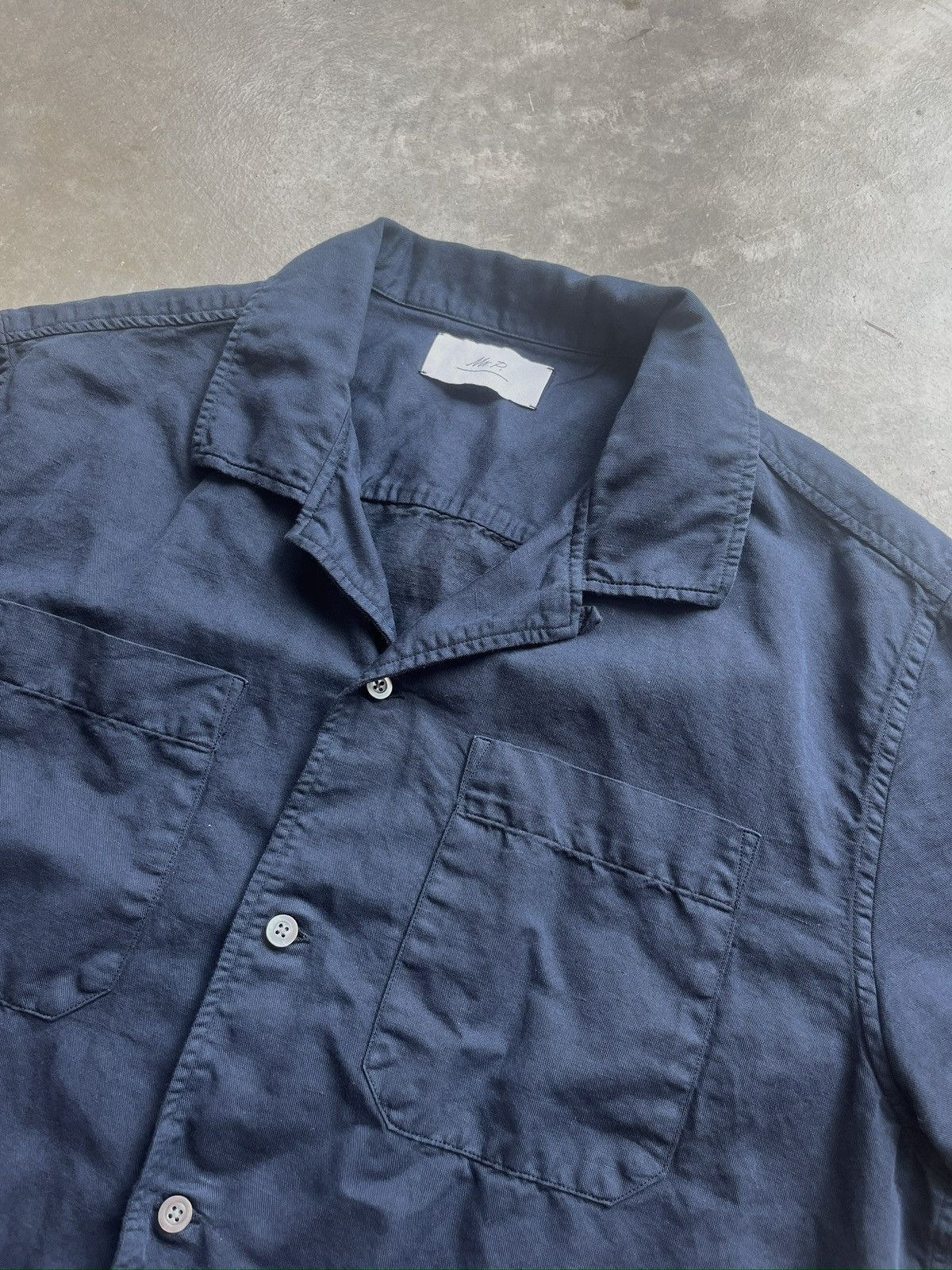 Mr P. Camp Collar Linen/Cotton Shirt - Size S/M Size US S / EU 44-46 / 1 - 3 Thumbnail