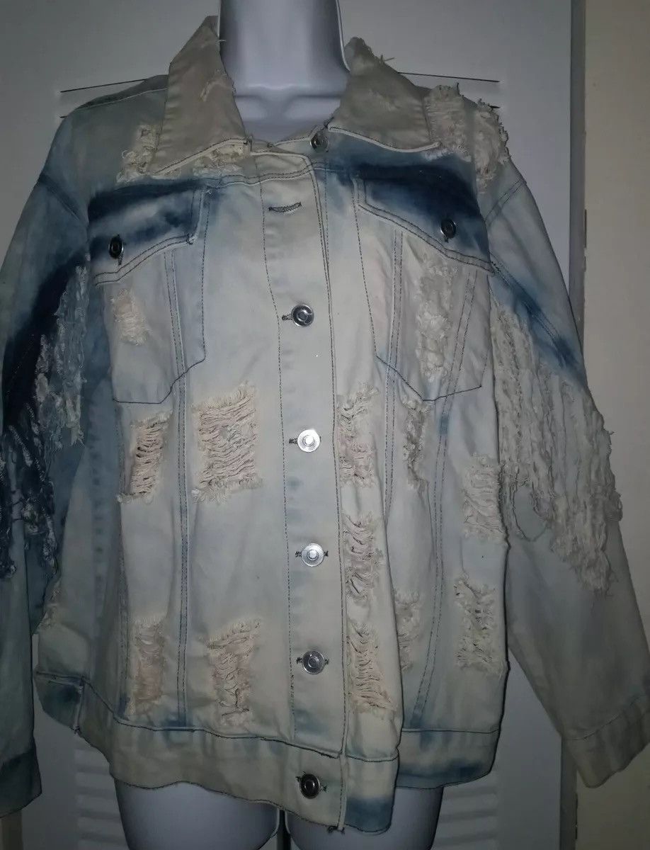 Other KROIX Womens Distressed Acid Washed Frayed Fringe Denim 3XL Size 3XL / US 20-22 - 5 Thumbnail