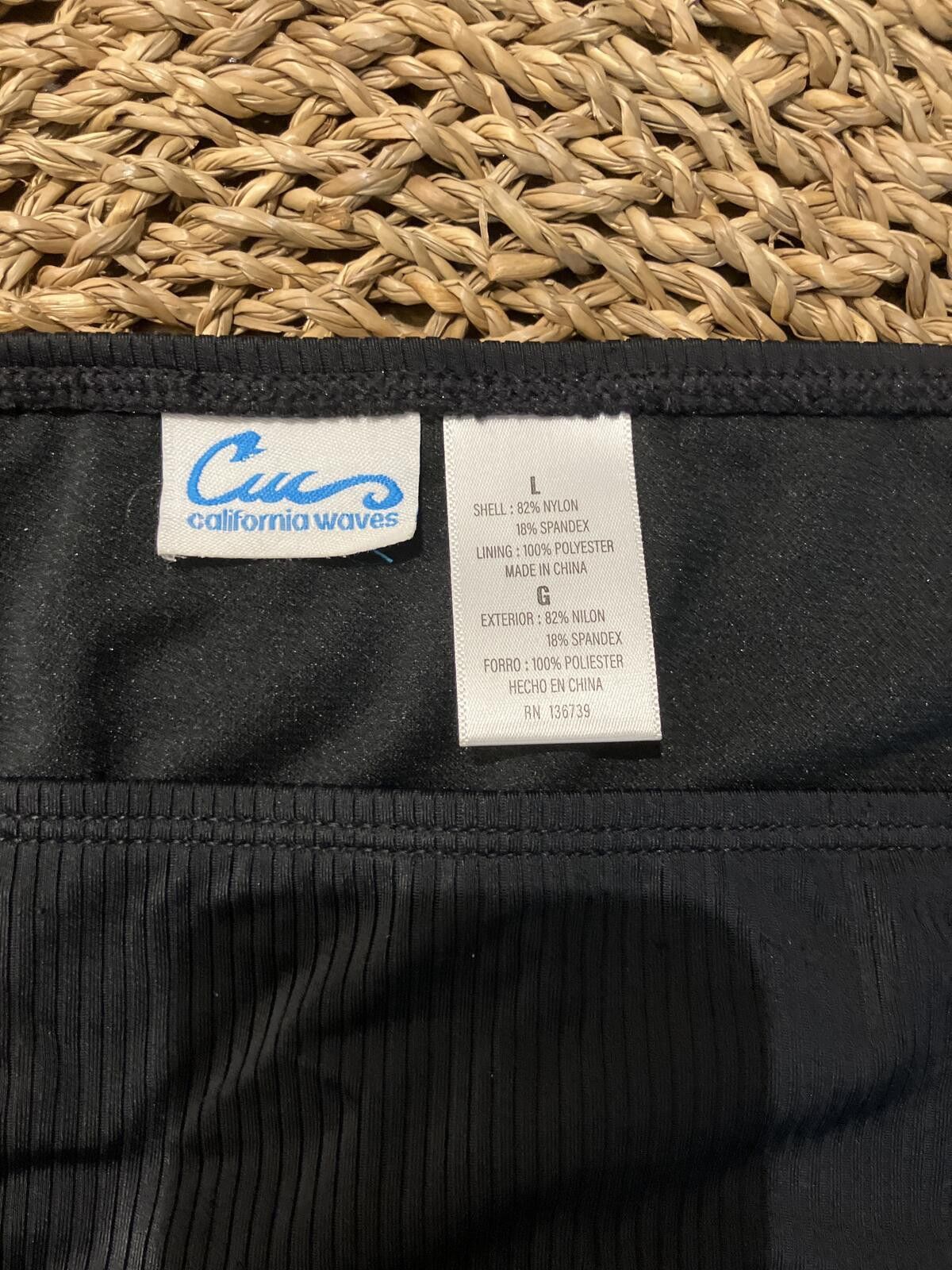Other NWT California Waves Black Bikini Bottom Size G Size ONE SIZE - 2 Thumbnail