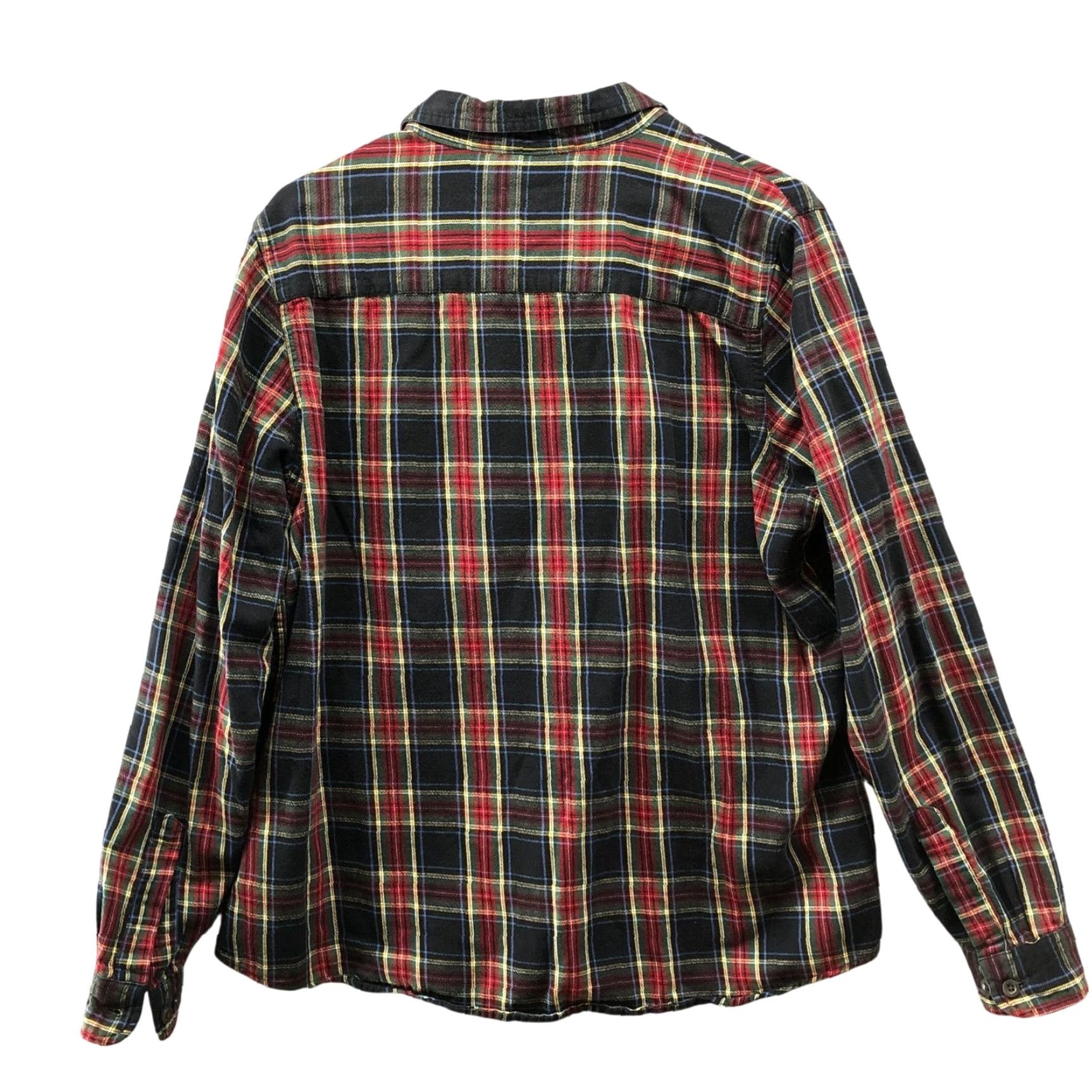 Vintage L.L. Bean Shirt Womens L Red Black Green Holiday Flannel Scotch Plaid Cotton Size L / US 10 / IT 46 - 2 Thumbnail
