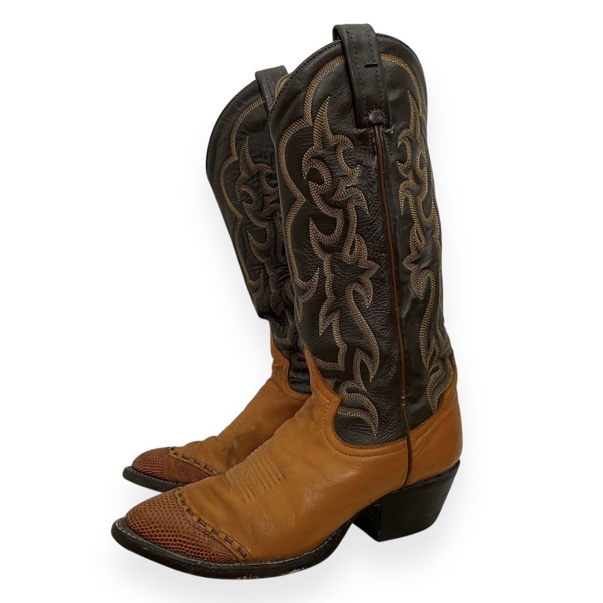 Tony Lama × Vintage Vintage Tony Lama cowboy leather boots Size US 6 / IT 36 - 1 Thumbnail
