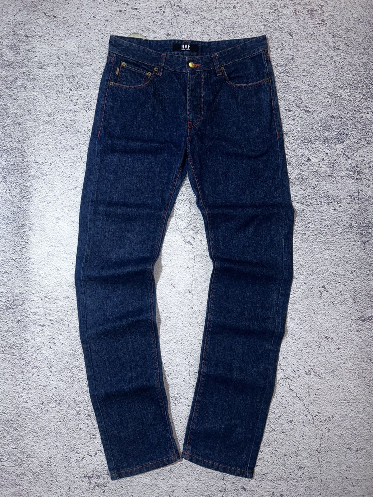 Raf by Raf Simons RAF by Raf Simons Jeans Yellow Patent Back Pockets Size US 32 / EU 48 - 3 Thumbnail