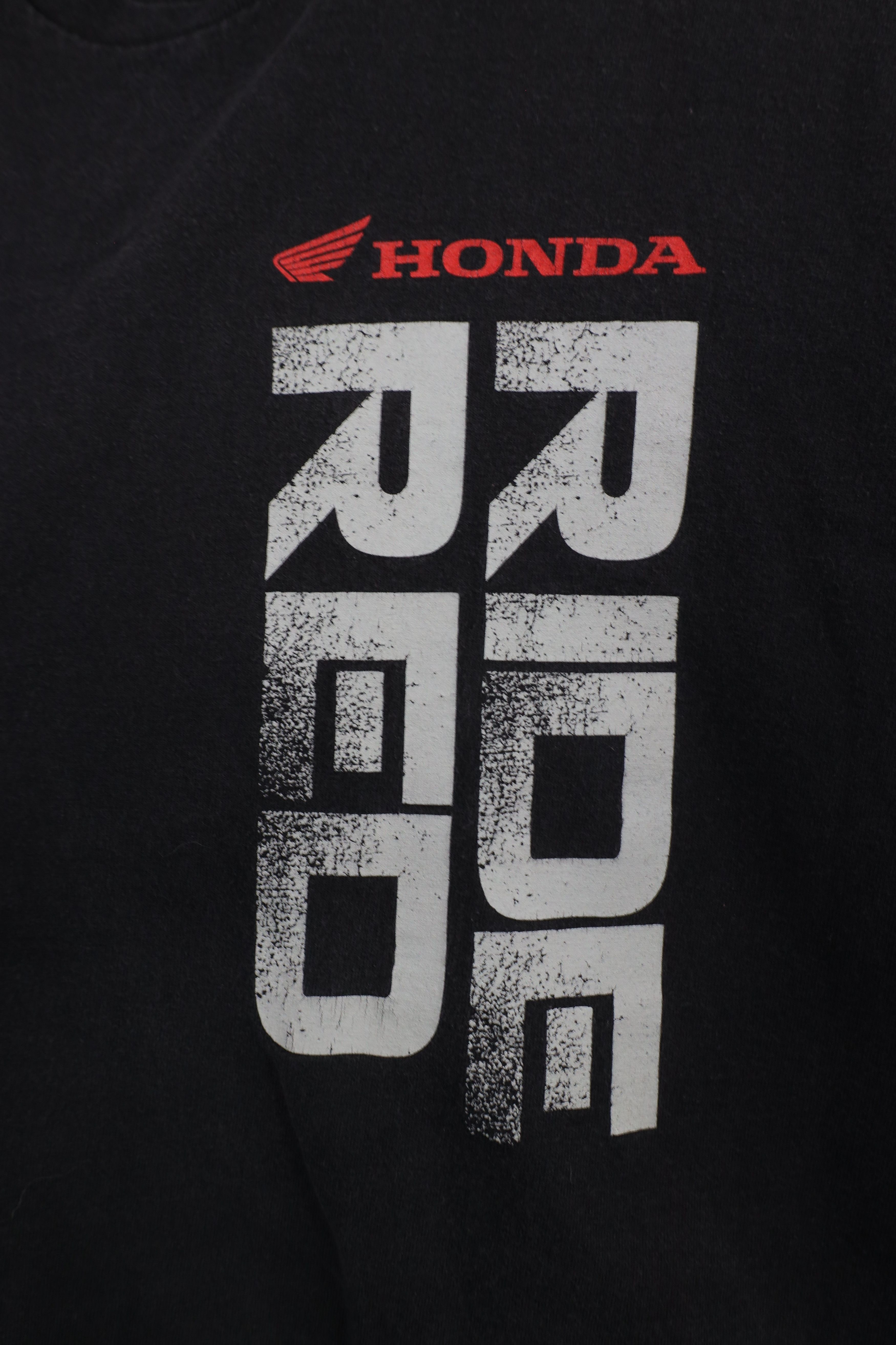Vintage Vintage Y2K Factory Effex Honda Racing Spell T-Shirt Black Size US XXL / EU 58 / 5 - 5 Thumbnail
