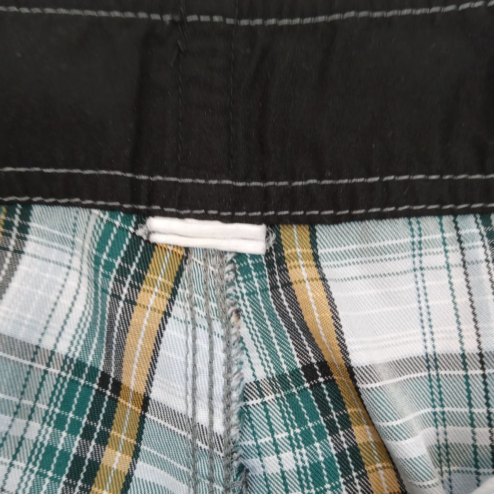 O'Neill O'Neill Board Shorts Mens Regular 33 Green Plaid Polyester Drawstring Surfing Beach Size US 33 - 7 Thumbnail