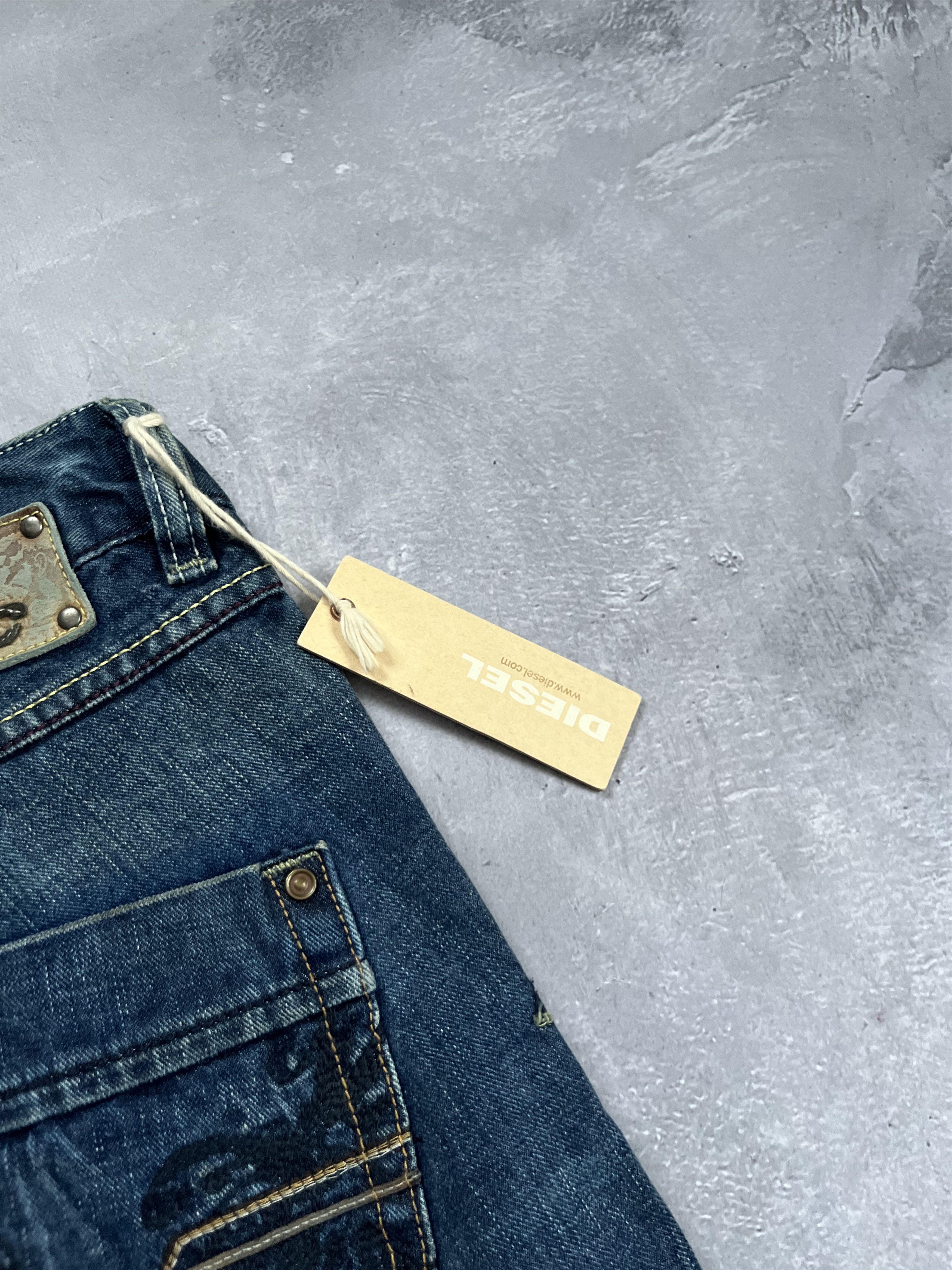 Diesel DIESEL PACEE BLUE JEANS Wide Leg Logo Embroidered Vintage Size 30" / US 8 / IT 44 - 7 Thumbnail