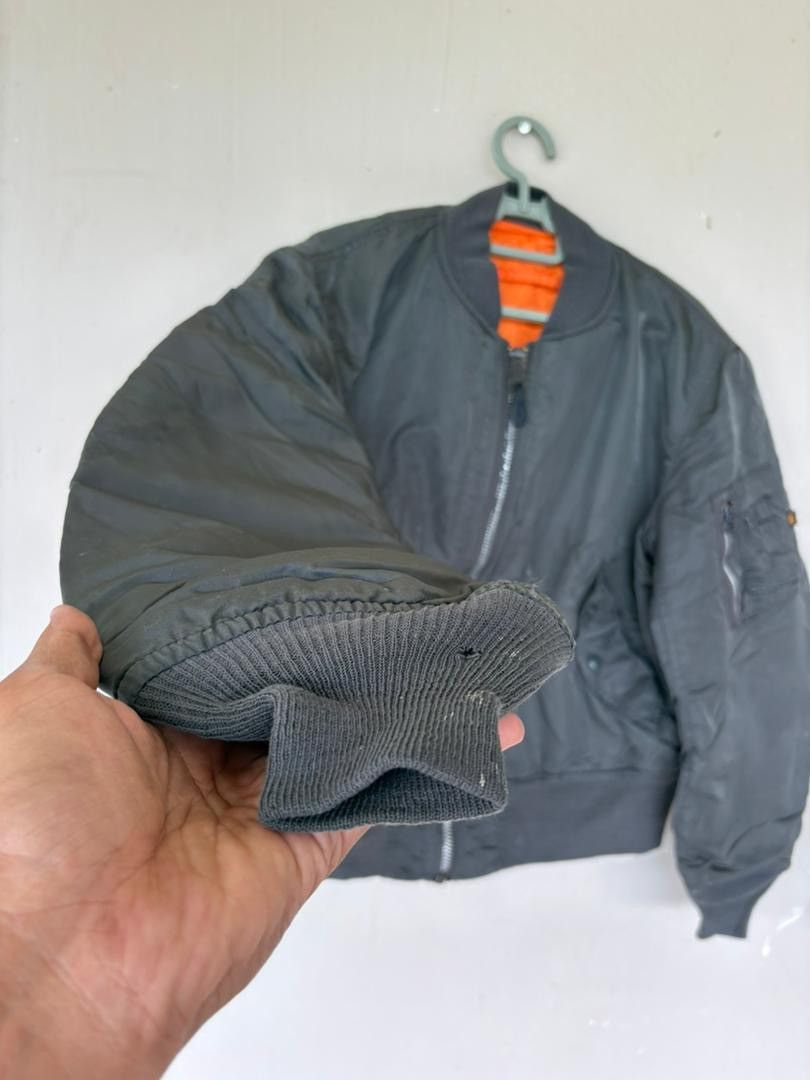 Alpha Industries Vintage 90’s Alpha Industries MA-1 Bomber Jacket Big Logo Size US M / EU 48-50 / 2 - 2 Thumbnail