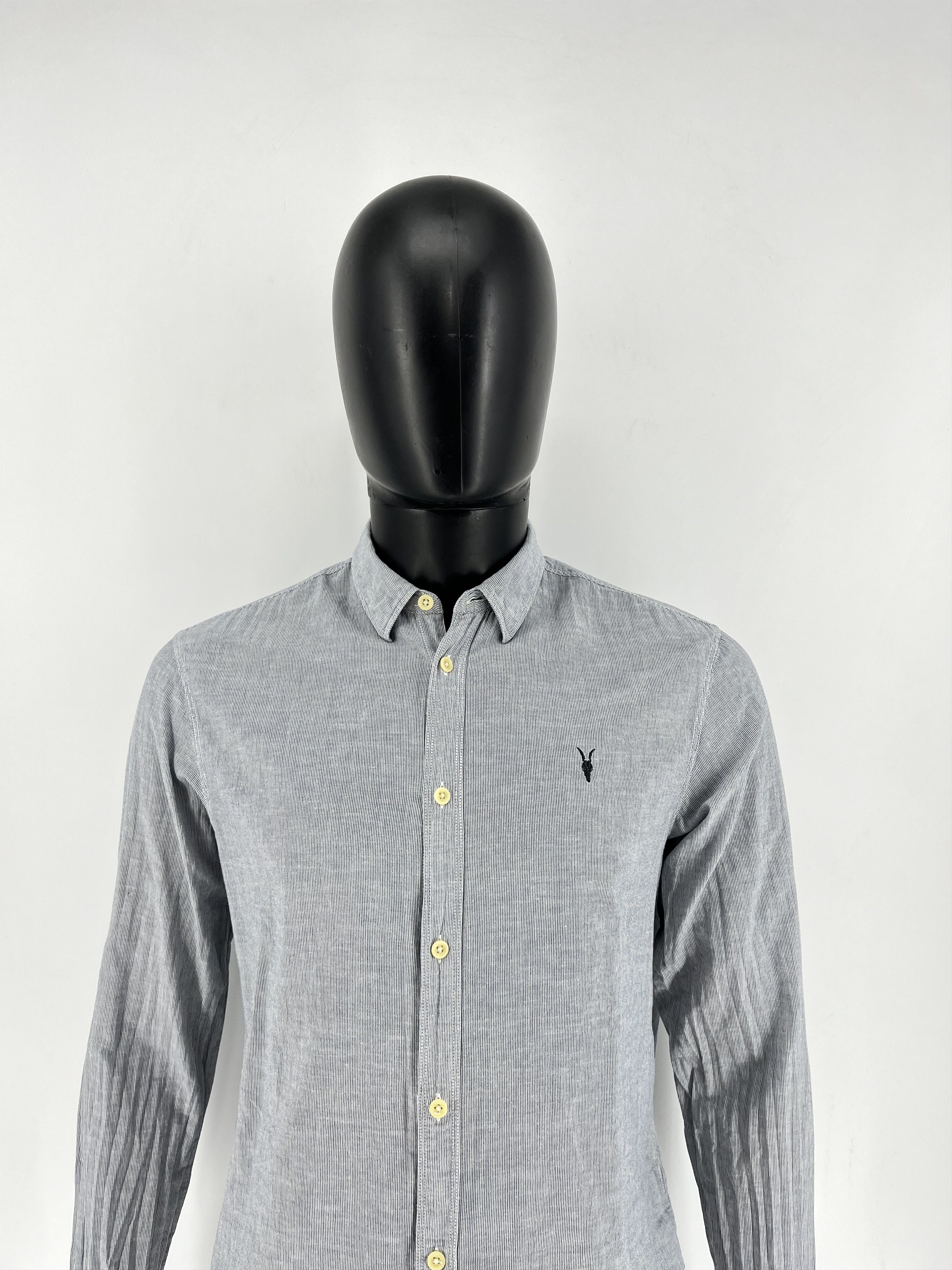 Allsaints Vintage Striped Shirt Allsaints Size M Rare Luxury Size US M / EU 48-50 / 2 - 1 Thumbnail