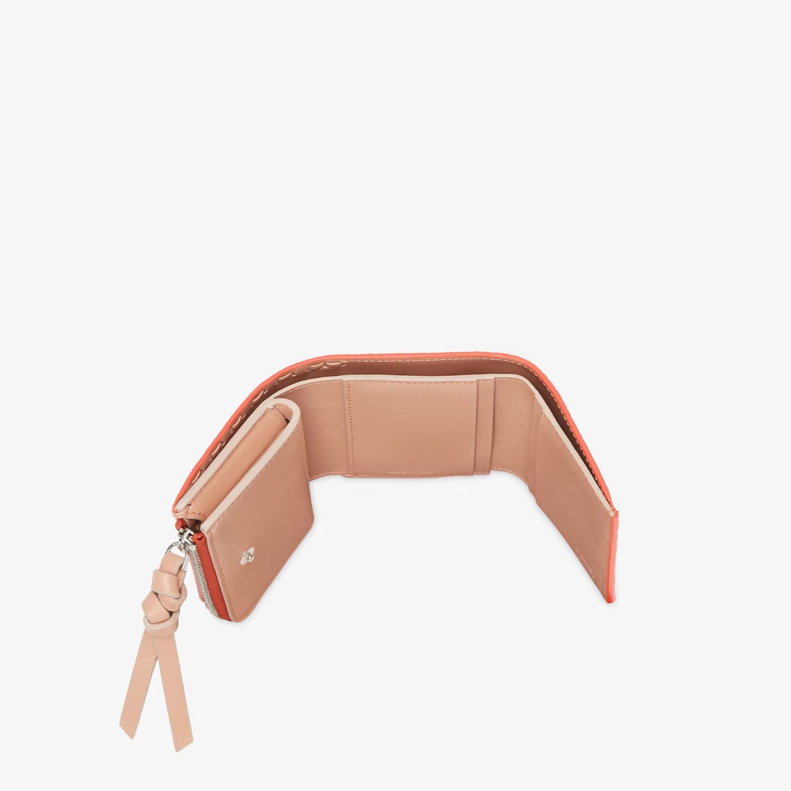 Fendi o1s1wg110526 Peekaboo Micro Trifold in Orange Size ONE SIZE - 4 Thumbnail