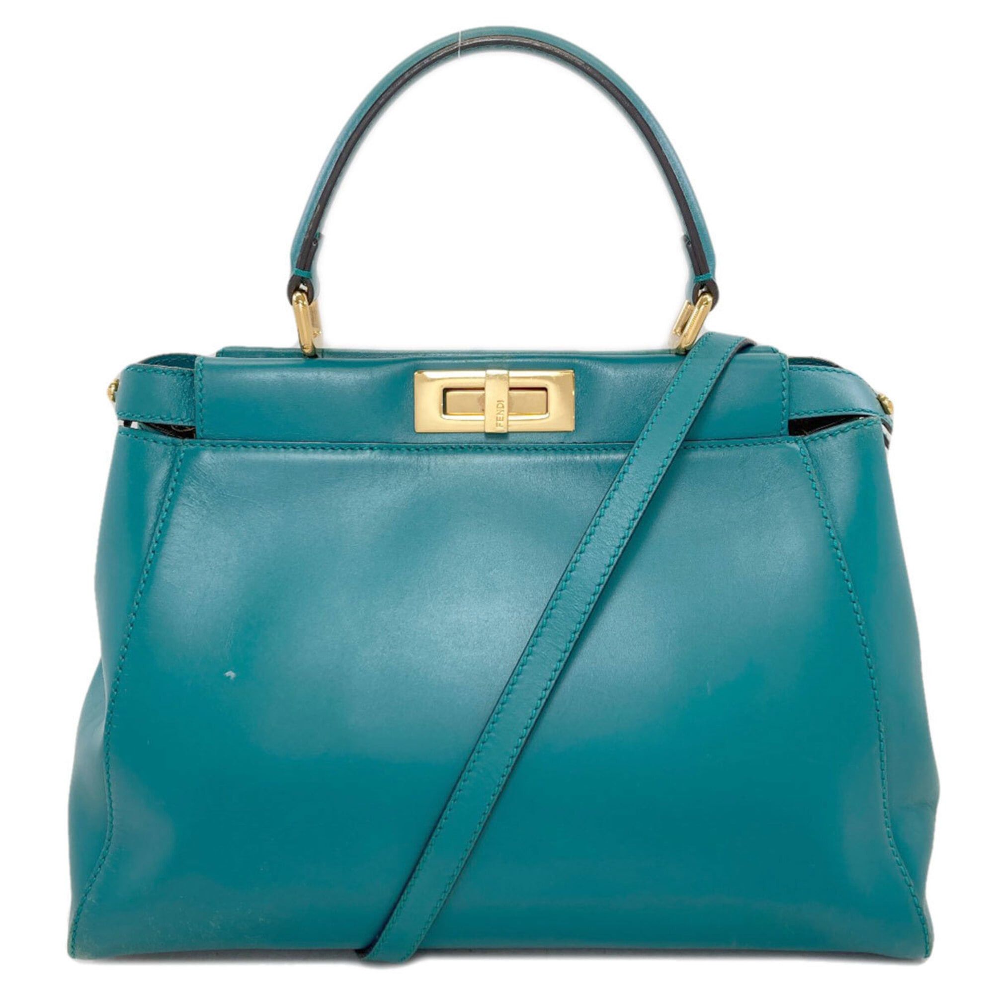 Fendi Fendi Peekaboo 2-Way Handbag, Calfskin, Women's FENDI Size ONE SIZE - 1 Thumbnail