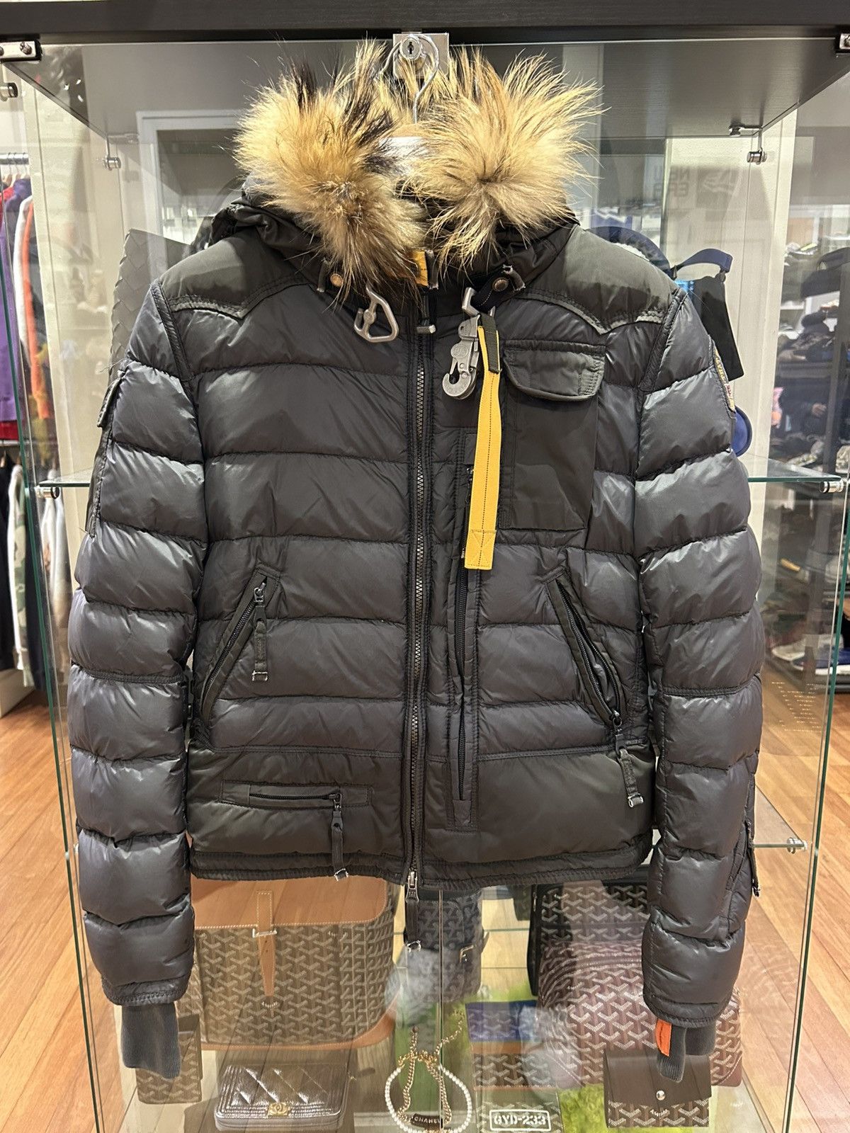 Parajumpers Parajumpers Womens Fur Down Jacket Size L / US 10 / IT 46 - 1 Thumbnail