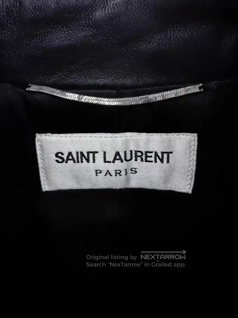 Saint Laurent Paris Saint Laurent Paris Sheepskin Biker Jacket Size US XXL / EU 58 / 5 - 3 Thumbnail