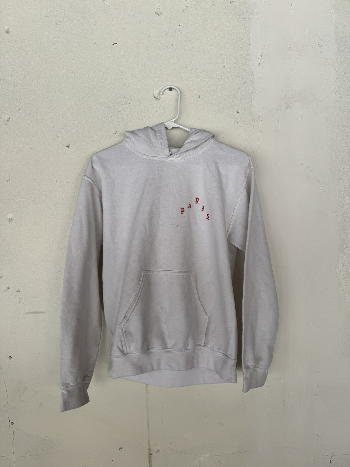 Kanye West The Life of Pablo Paris Tour Hoodie White/Red