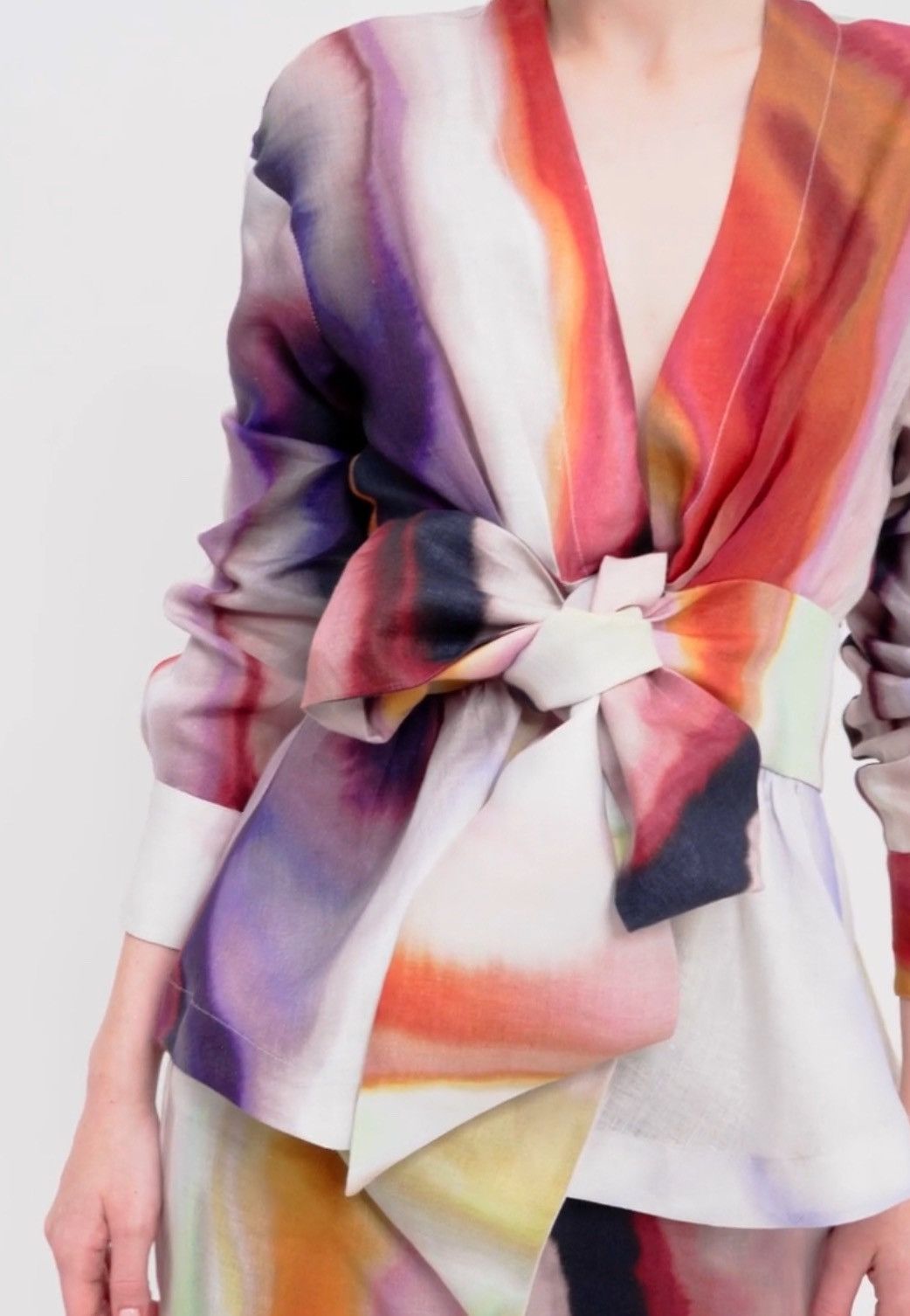 Other Silvia Tcherassi Saanvi Blouse Iridescent Marble Size 2L Size XXL / US 16-18 / IT 52-54 - 3 Thumbnail