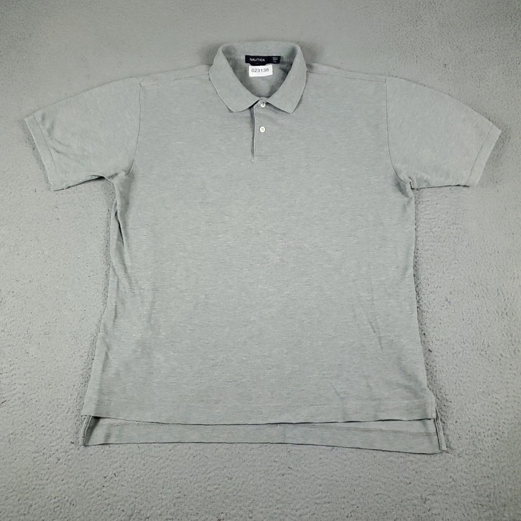 Nautica Nautica Polo Shirt Mens XL Gray Solid Short Sleeve Button Collared Classic Casual Polo Shirt Mens XL Gray Size US XL / EU 56 / 4 - 2 Thumbnail