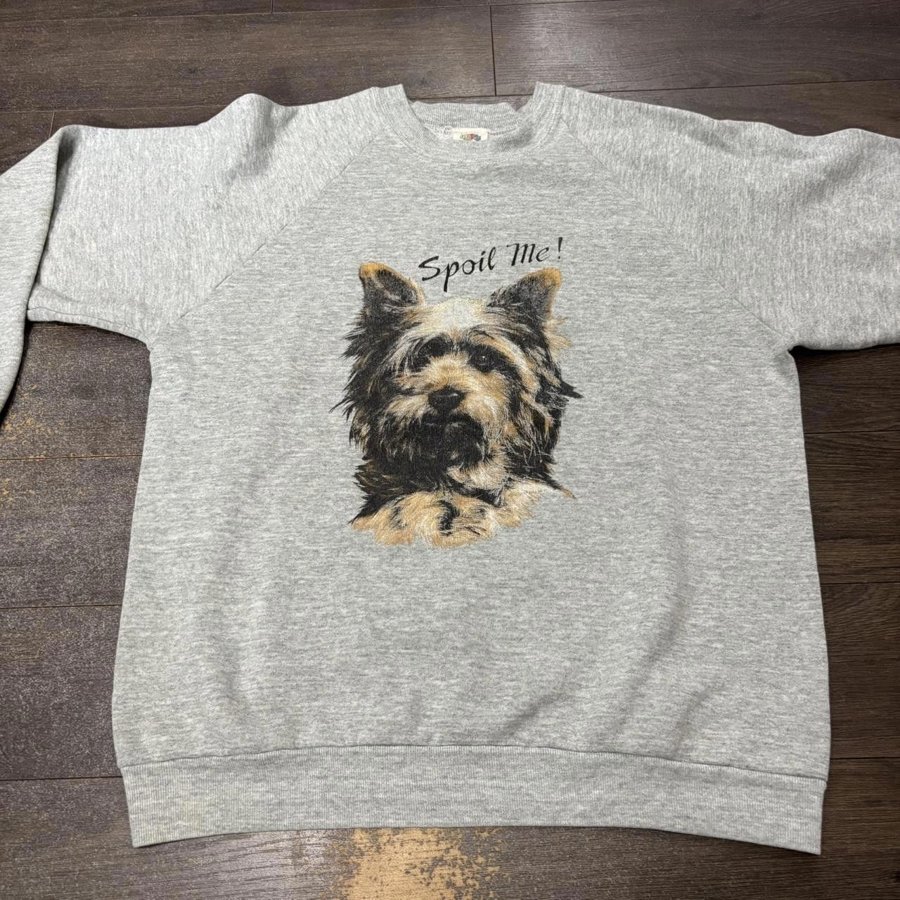 Designer vintage spoil me dog crewneck sweatshirt 90s M/L Size US M / EU 48-50 / 2 - 4 Thumbnail