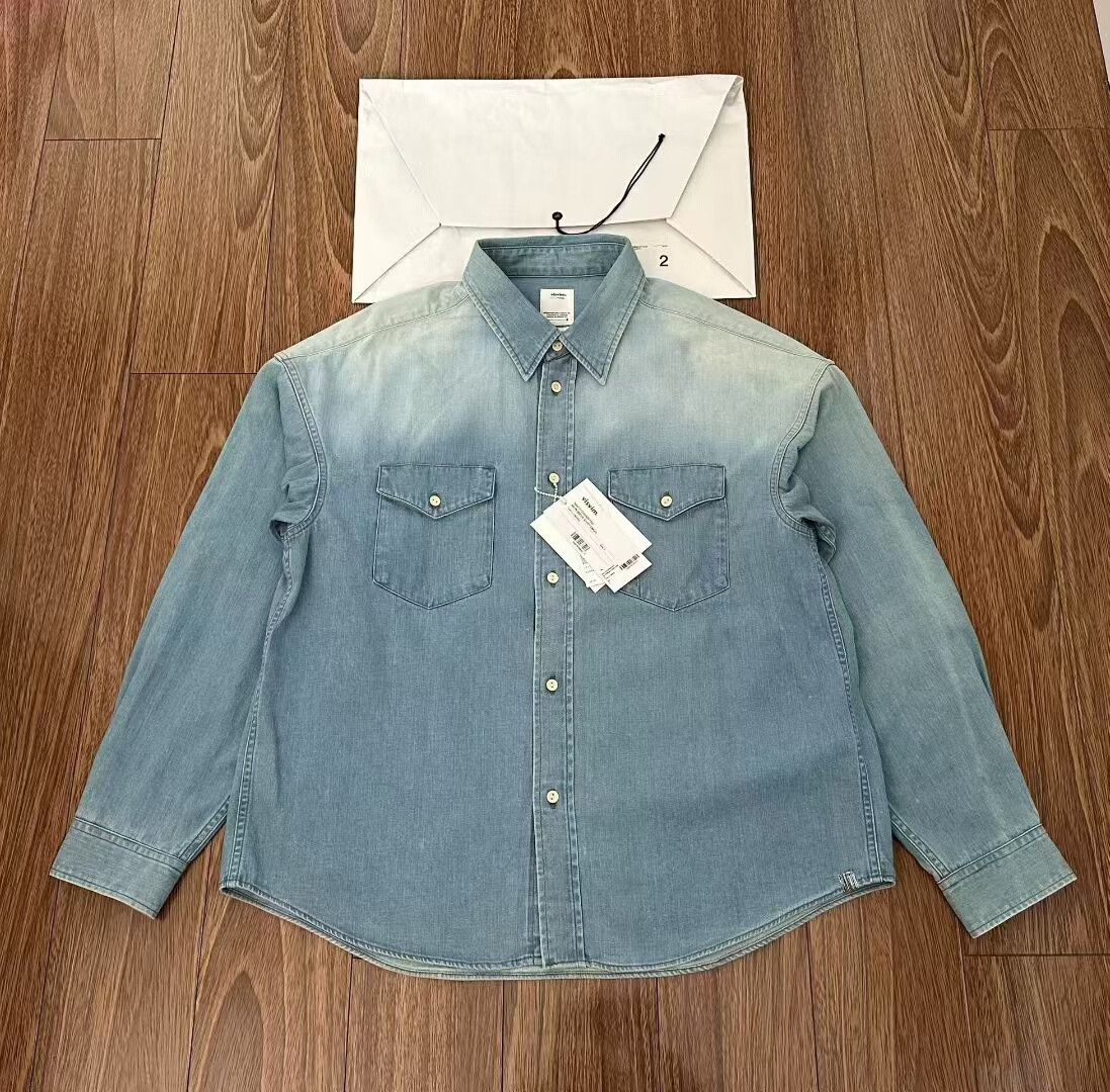 Visvim visvim ss pioneer damaged denim shirt Size US S / EU 44-46 / 1 - 1 Thumbnail