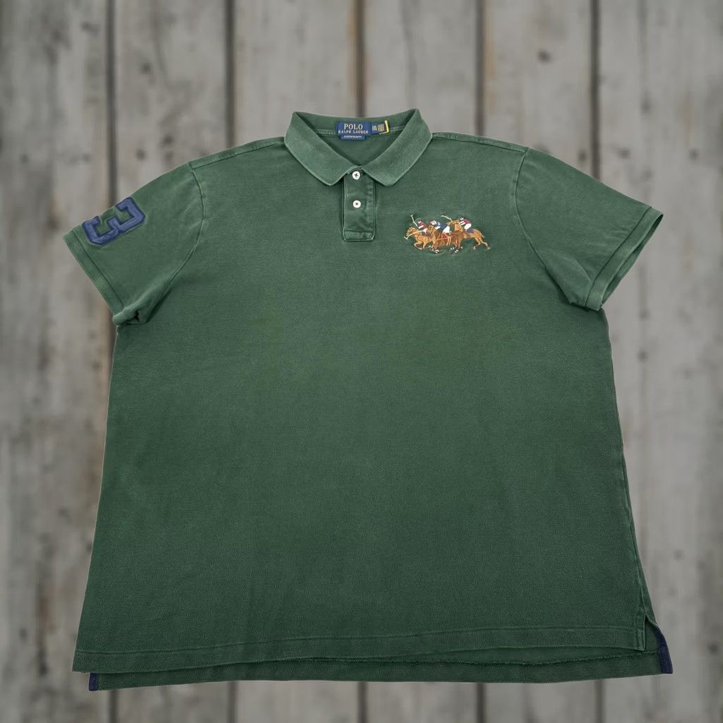 Polo Ralph Lauren Polo Ralph Lauren Shirt Mens 2XL Green Custom Slim Fit Polo Short Sleeve Slim Fit Casual Golf Preppy Size US XXL / EU 58 / 5 - 1 Thumbnail