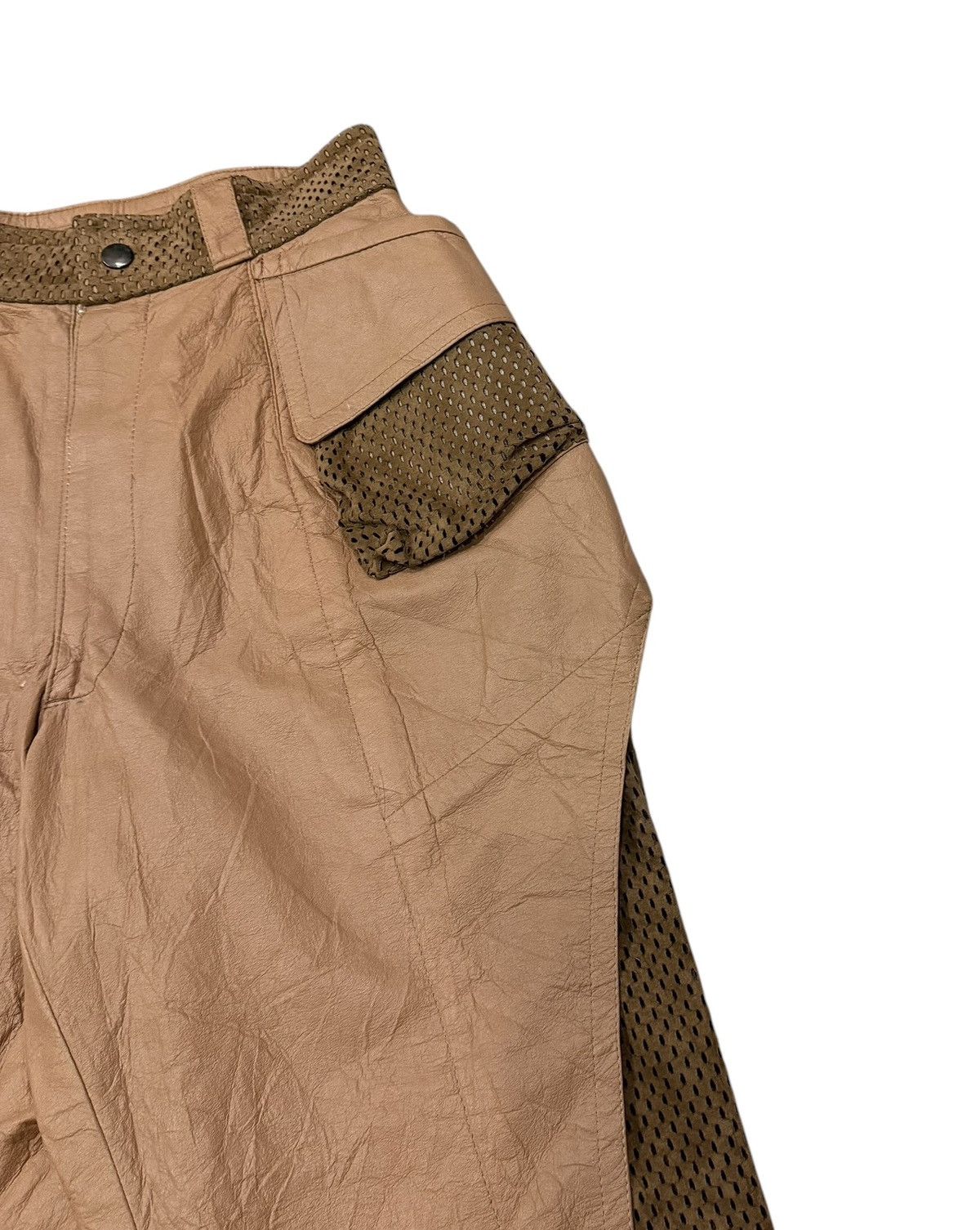 Vintage Kansai International Leather Like Polytab Rayon Pant