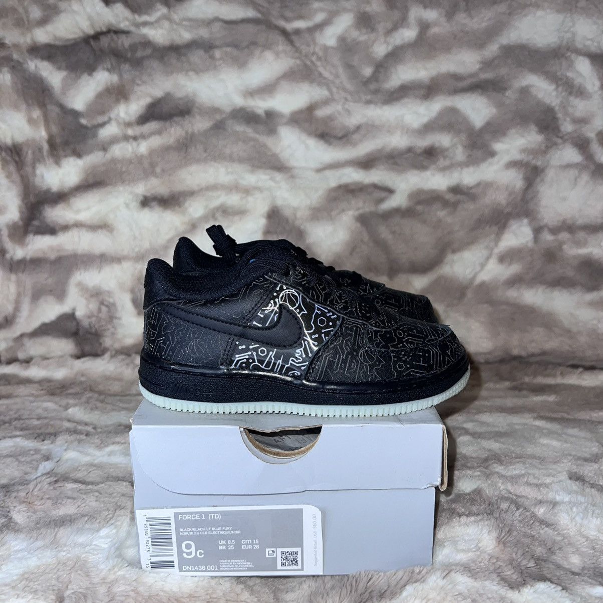 Nike NIKE AIR FORCE 1 LOW COMPUTER CHIP SPACE JAM (TD) Size US 9 / EU 42 - 2 Thumbnail