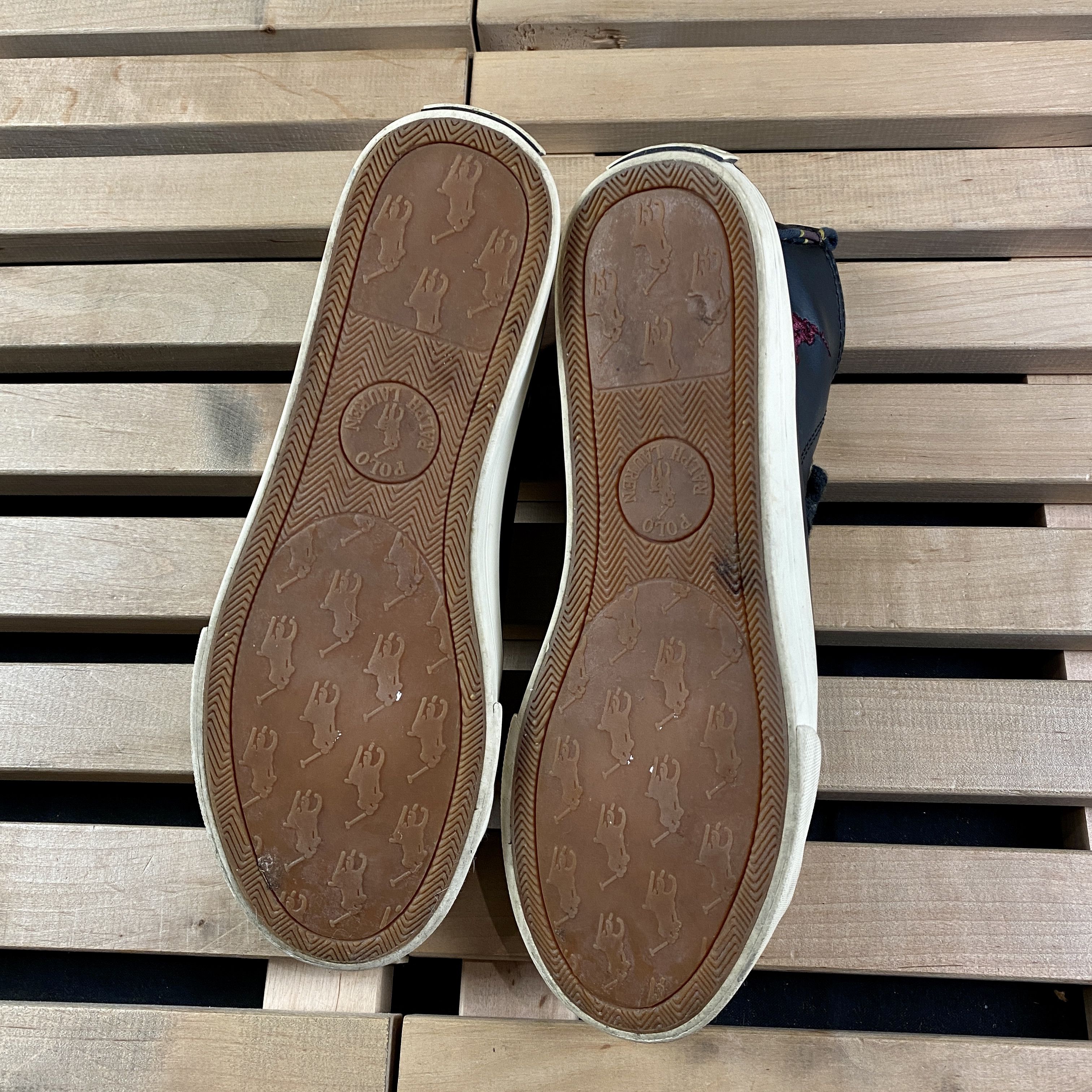 Polo Ralph Lauren × Ralph Lauren Womens Leather Sneakers Polo Ralph Lauren Size EUR 38 24.5cm Size US 7 / IT 37 - 7 Thumbnail