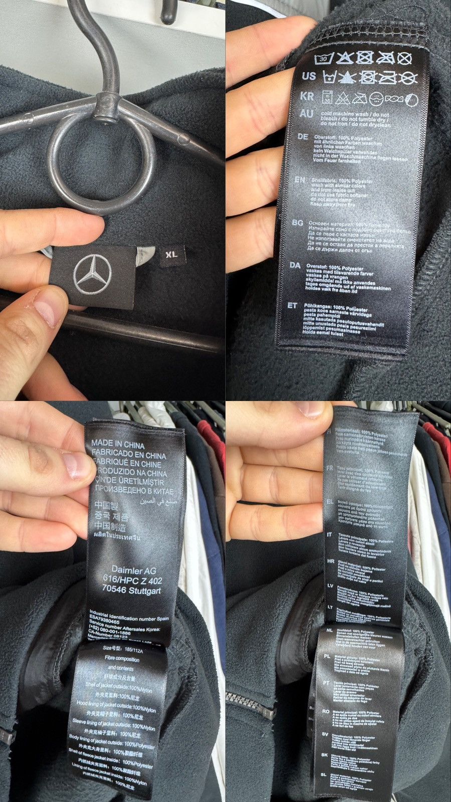 Mercedes-Benz Mercedes-Benz Fleece Jacket Full Zip Men's Size US XL / EU 56 / 4 - 5 Thumbnail
