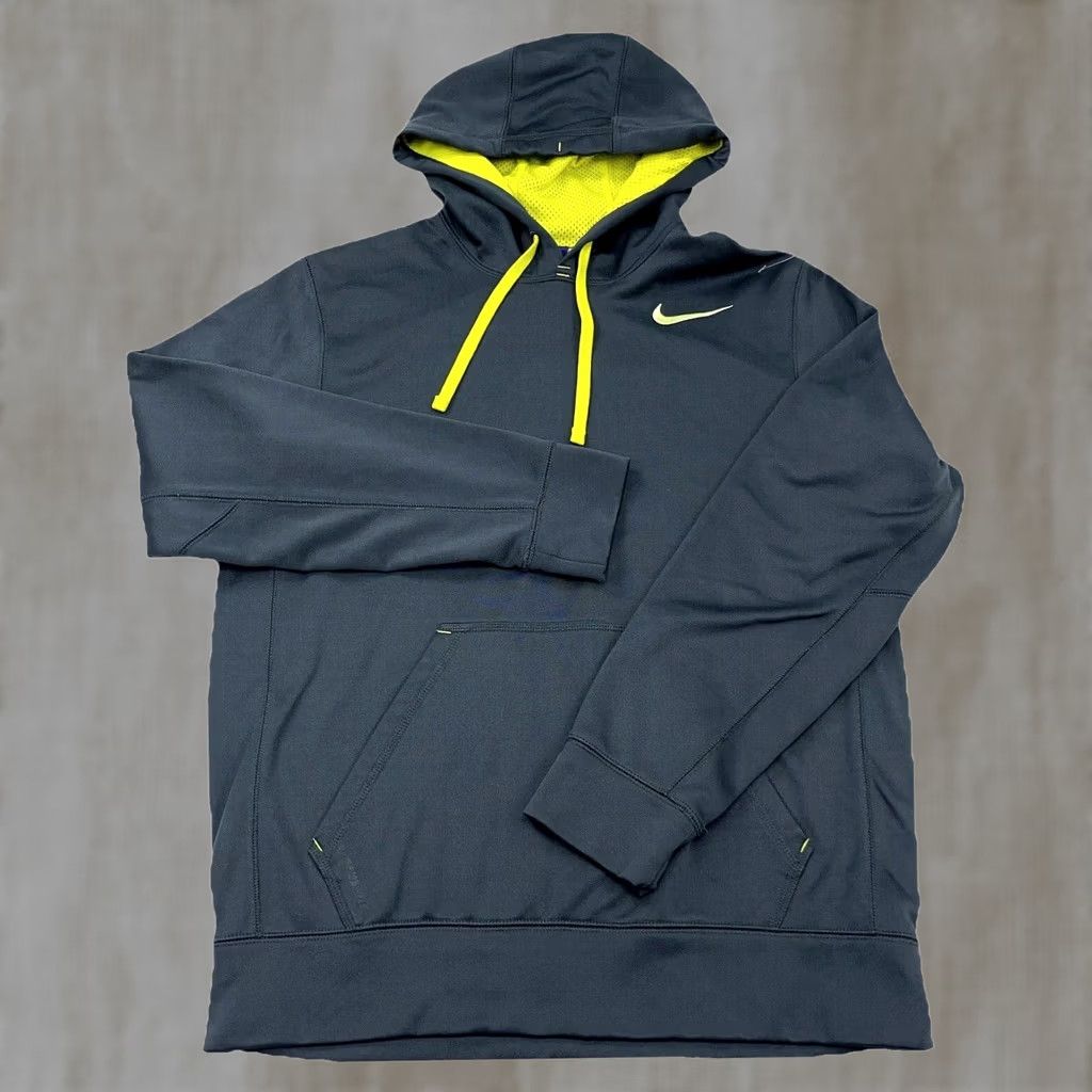 Nike Nike Hoodie Men Small Gray Yellow Sweatshirt Swoosh Therma Performance Pullover Zip Hoodie Front Logo 90s Grunge Retro American Classic Size US S / EU 44-46 / 1 - 1 Thumbnail