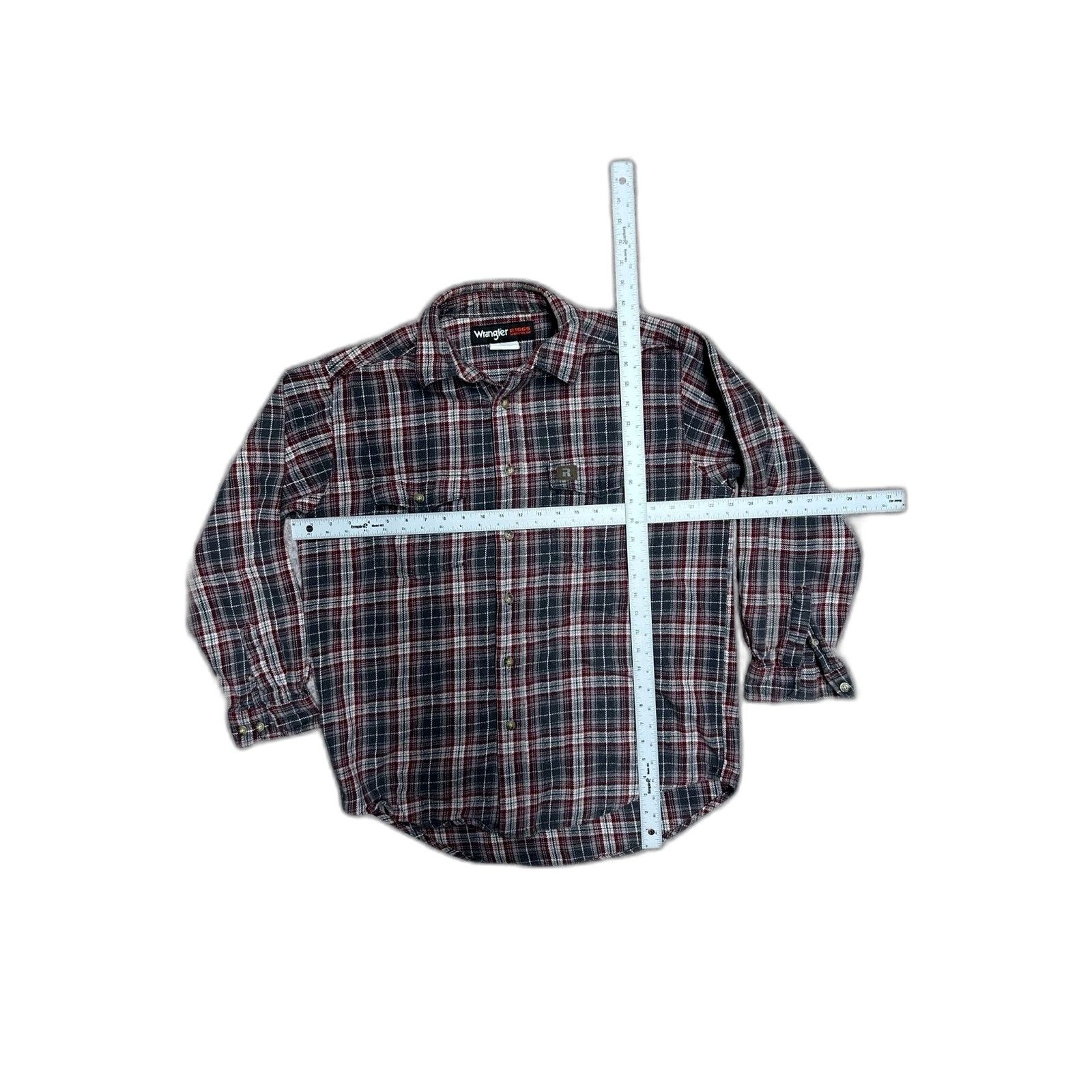 Wrangler Wrangler Riggs Workwear Shirt Men's XL T Flannel Plaid L/S R Size US XL / EU 56 / 4 - 3 Thumbnail