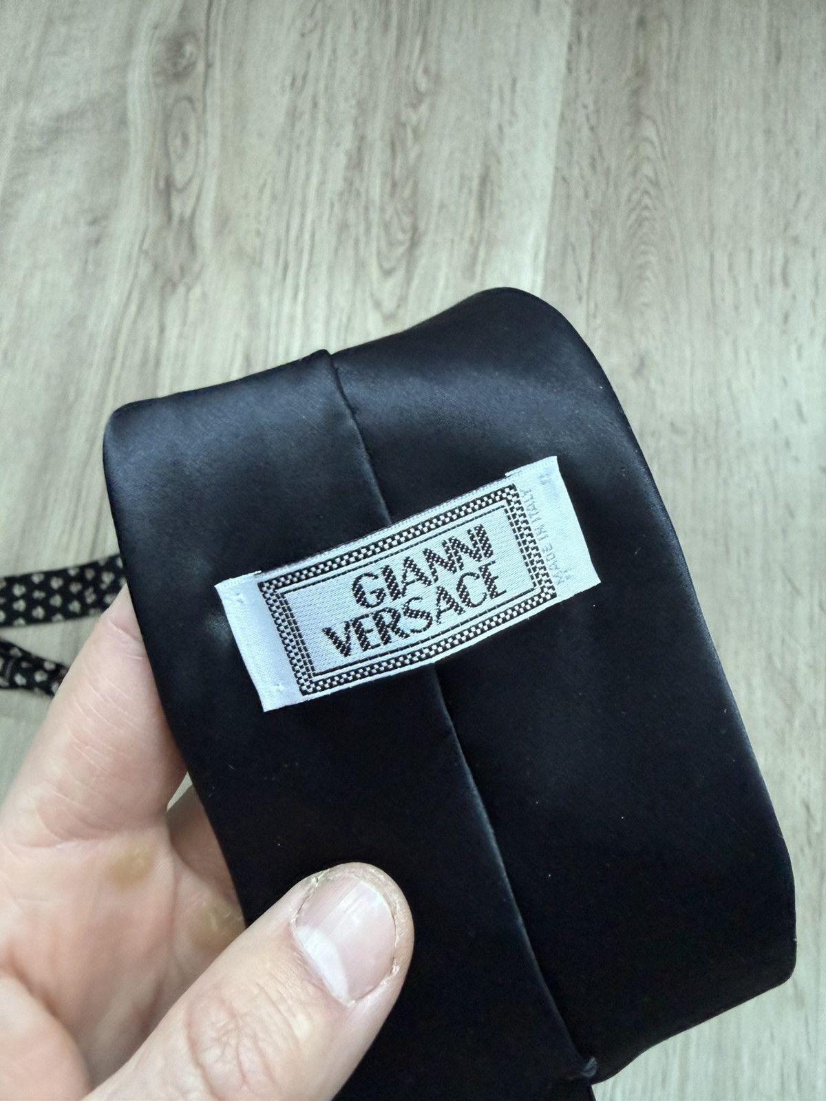 Versace Rare Gianni Versace logo silk tie Size ONE SIZE - 11 Thumbnail
