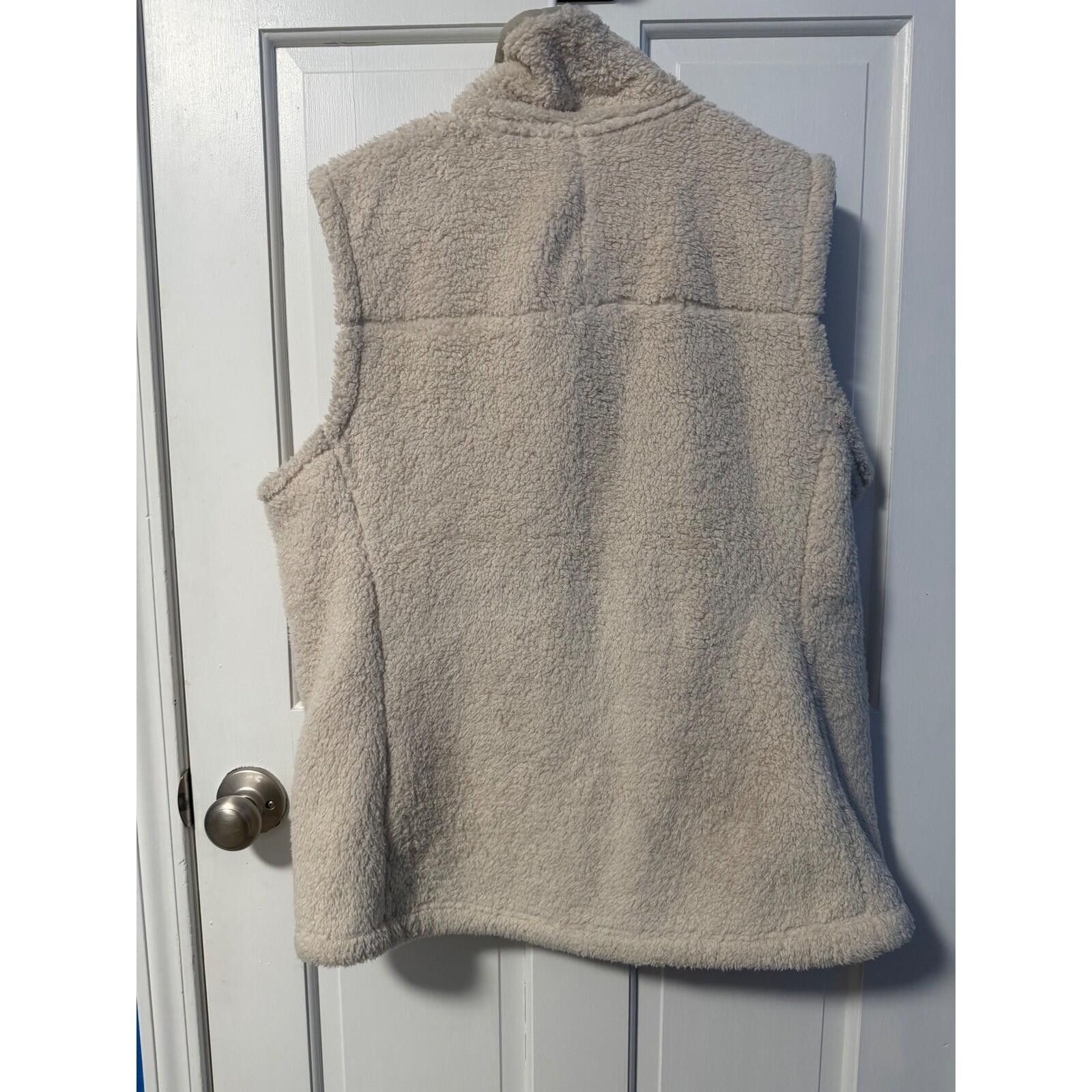 The North Face The North Face Fleece Vest Womens XL Cream Sherpa Zip Up Size XL / US 12-14 / IT 48-50 - 5 Thumbnail