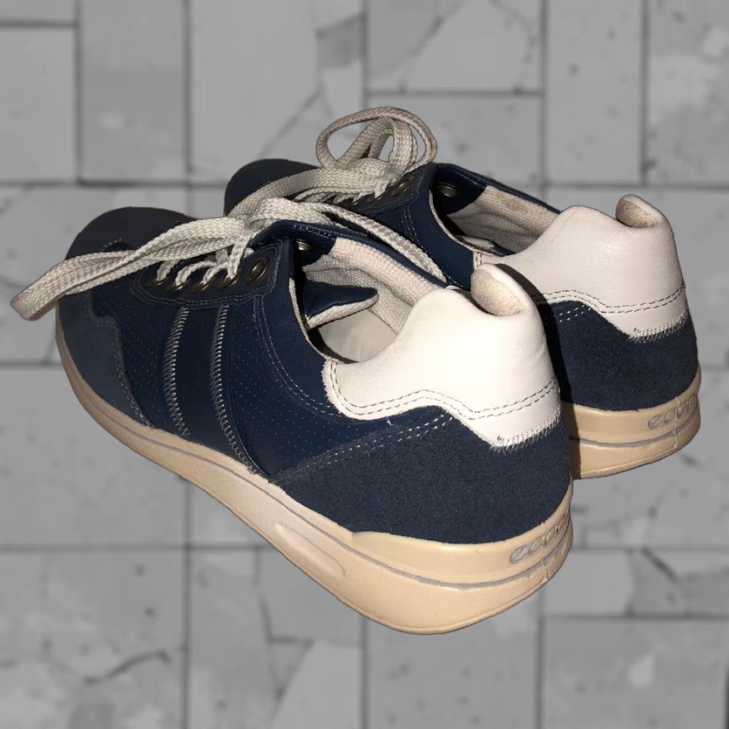 Ecco Ecco Sneakers Women's Athletic Comfort Blue White EUR 40 Size 9.5 US 9.5 Womens Colorful Shoes Size US 10 / IT 40 - 1 Thumbnail