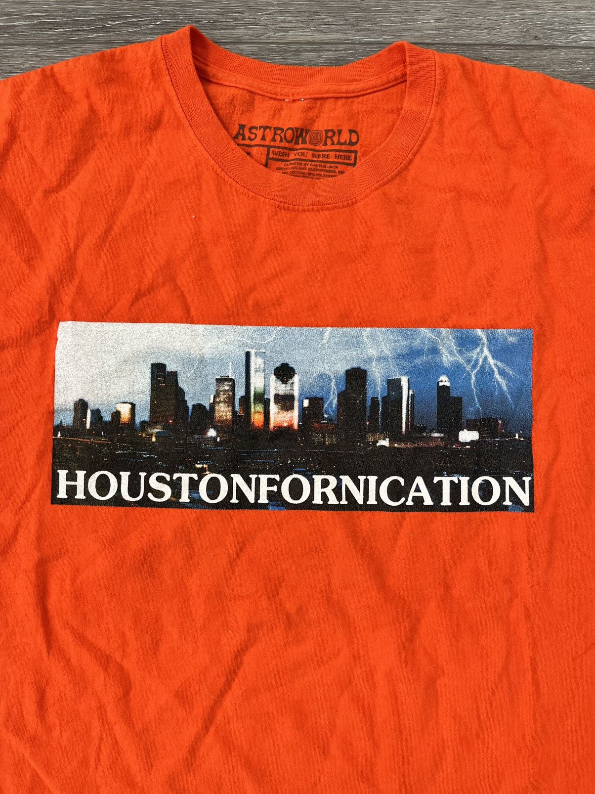 Travis Scott Travis Scott Astroworld Houston Exclusive T-Shirt Size US L / EU 52-54 / 3 - 4 Thumbnail
