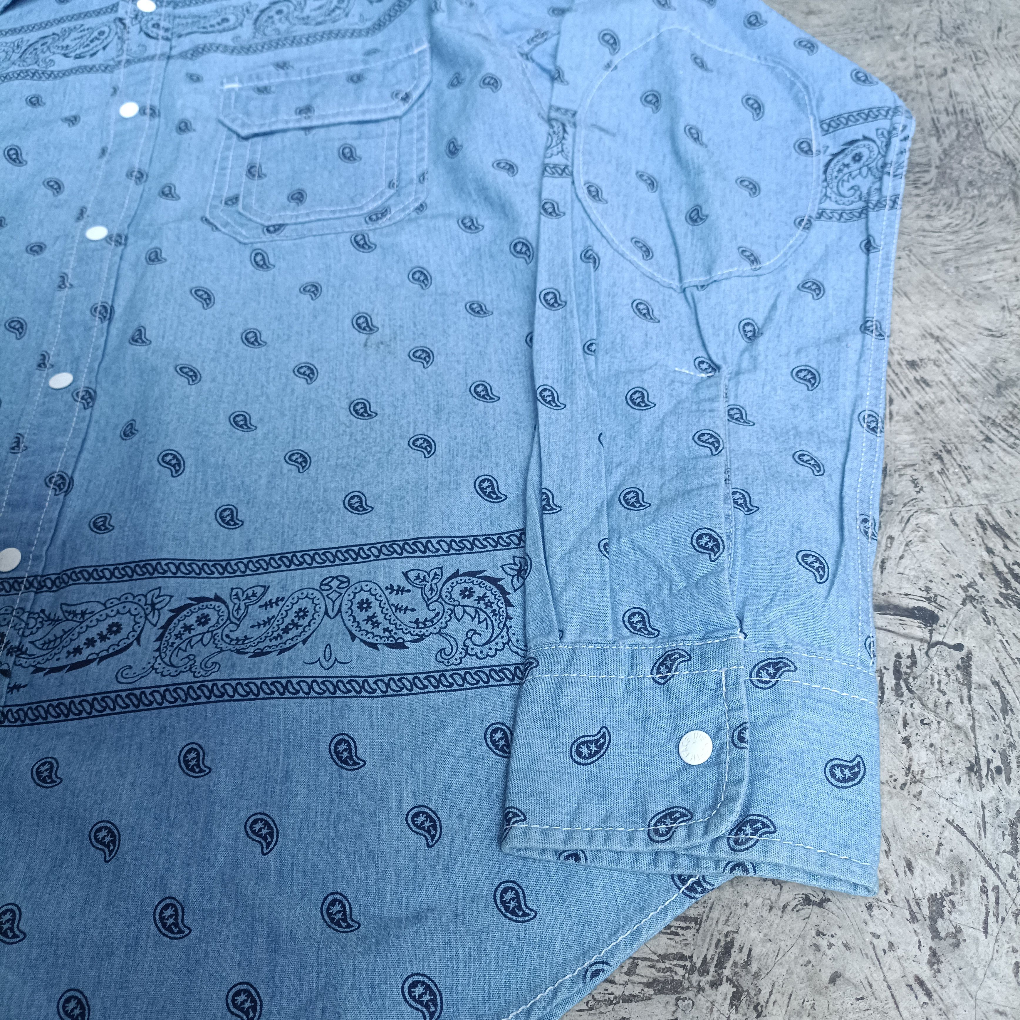 Nanamica × The North Face Purple Label Paisley Snap Button Shirt Size US M / EU 48-50 / 2 - 7 Thumbnail