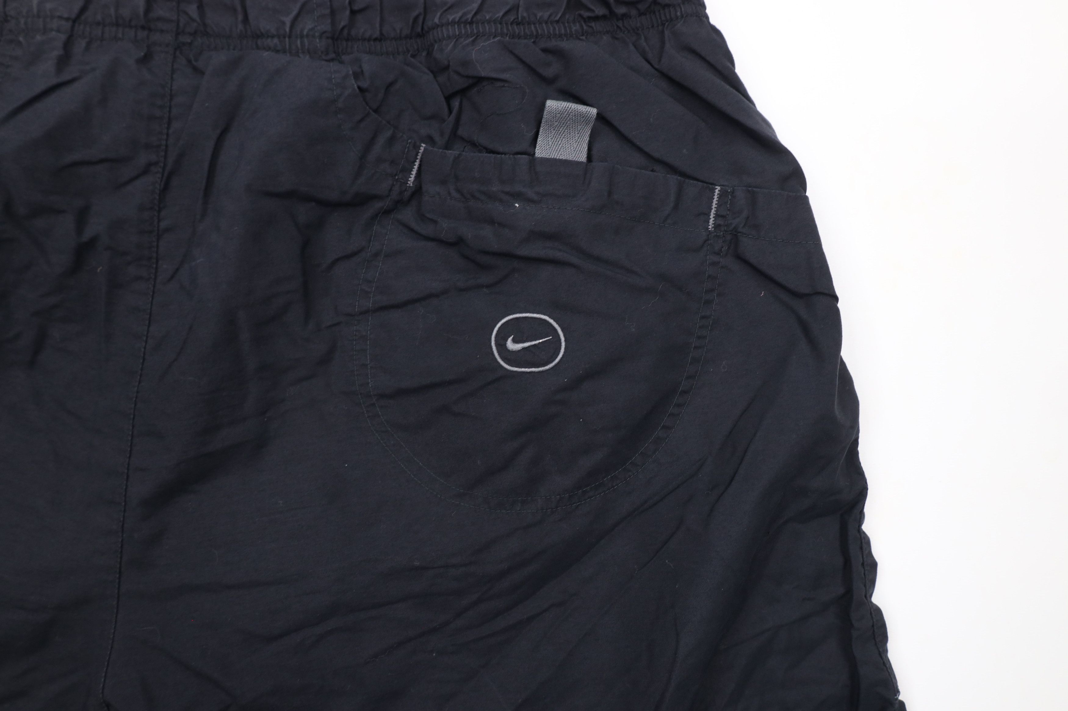 Nike × Vintage Vintage 90s Nike Scott Mini Swoosh Lined Cargo Shorts Black Size US 36 / EU 52 - 11 Thumbnail