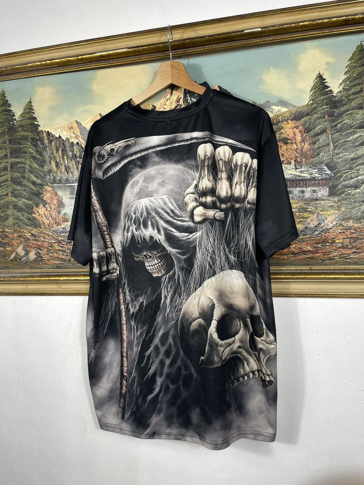 Affliction × Tapout Black retro 00s tees t shirt big graphic cyber avant garde Size US XL / EU 56 / 4 - 5 Thumbnail