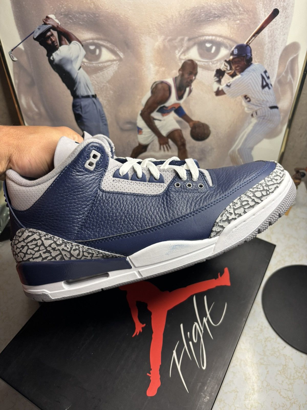 Jordan Brand Air Jordan 3 Retro georgetown Size US 11.5 / EU 44-45 - 1 Thumbnail