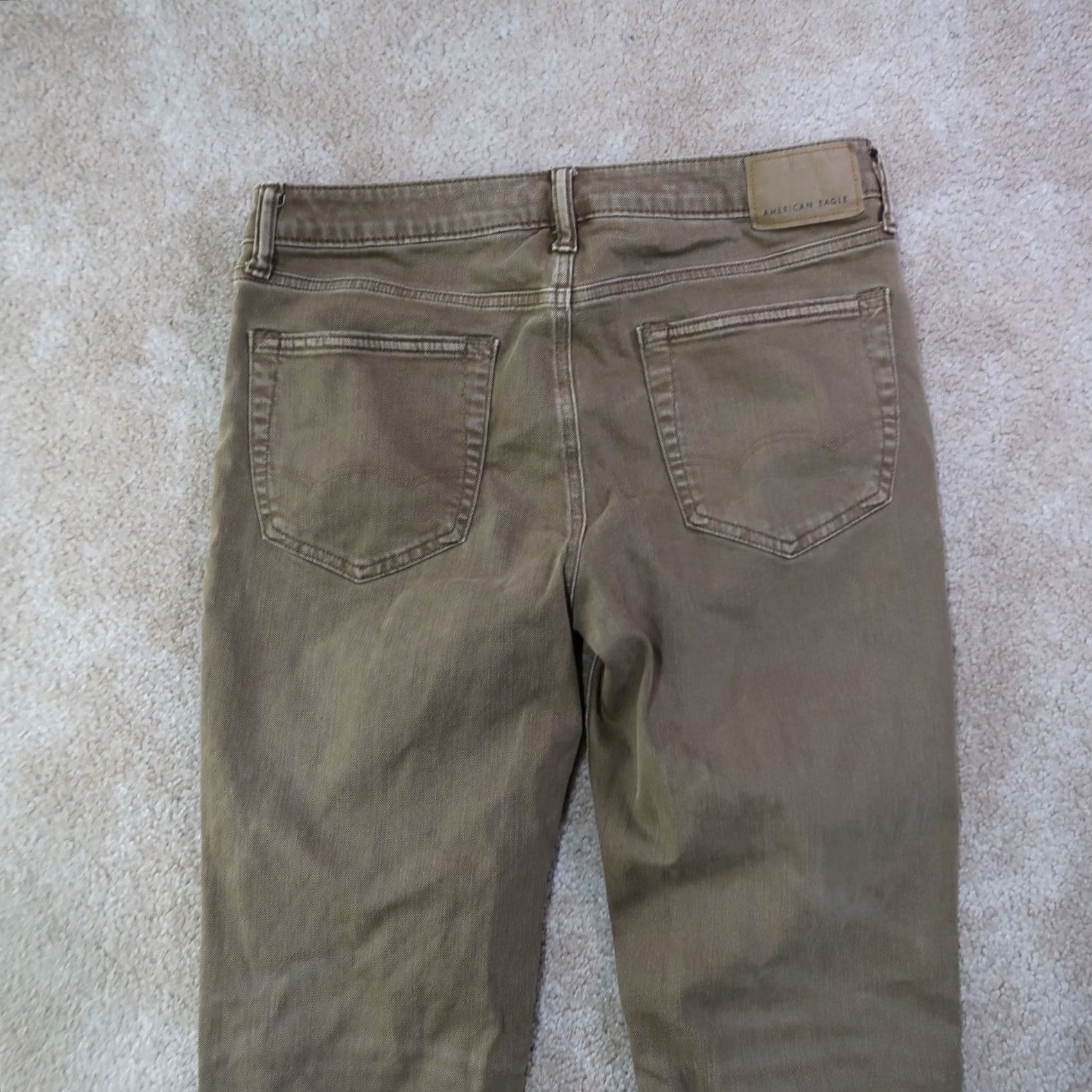 American Eagle Outfitters VINTAGE? No — American Eagle Slim Straight Jeans Mens 32x36 Brown Denim Airflex Distressed Slim 5-Pocket Cotton Blend Jeans Mens Brown Size US 32 / EU 48 - 6 Thumbnail