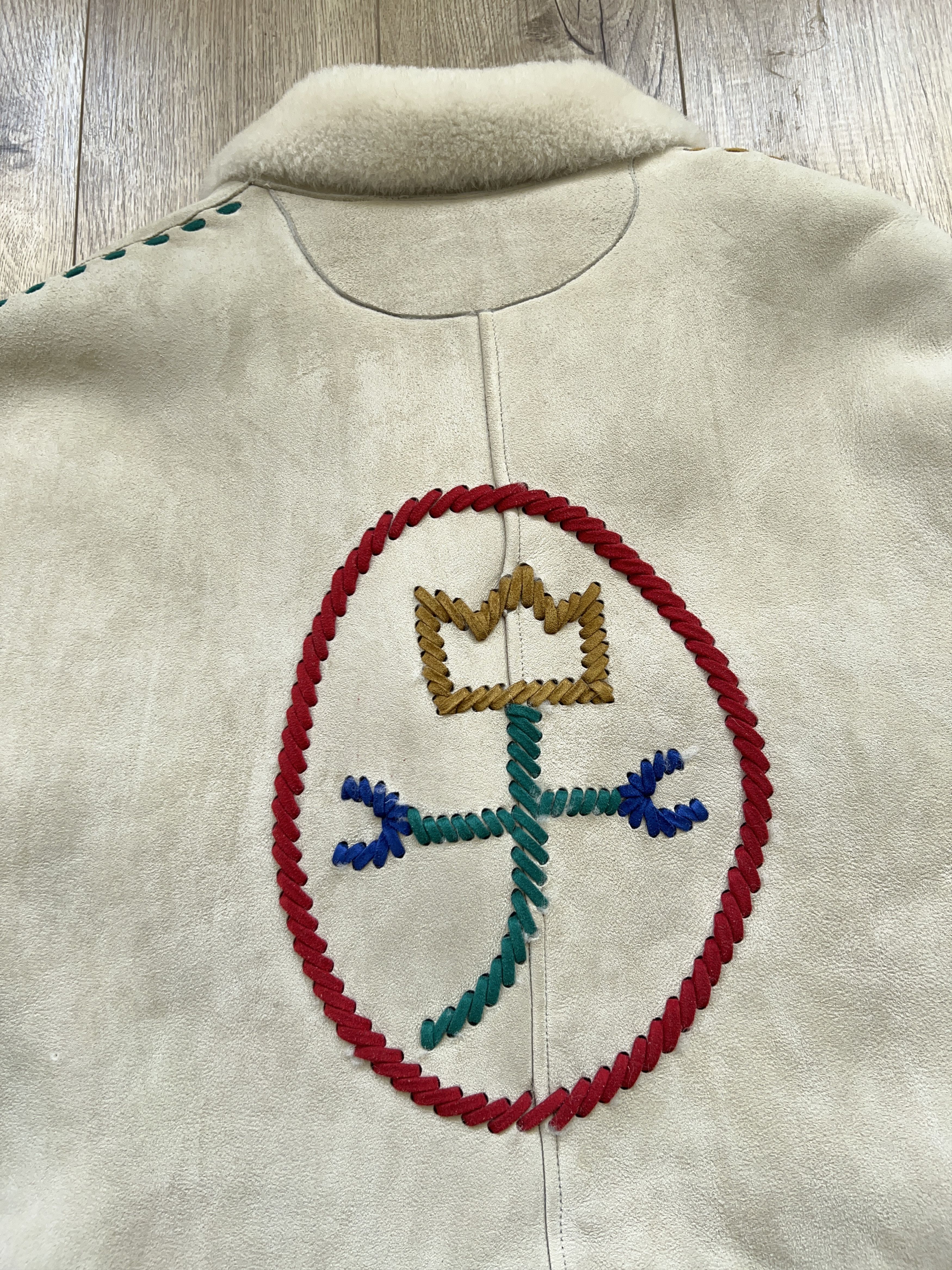 Designer × Jean Charles De Castelbajac Unique Castelbajac Tricot Sheepskin Coat Jacket Shearling Size M / US 6-8 / IT 42-44 - 2 Thumbnail