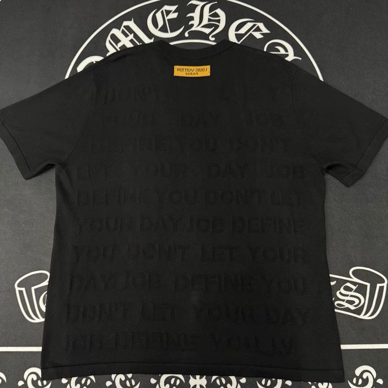 Louis Vuitton Louis Vuitton Black Letter Bullet Full Print Knit Short Sl Size US XXL / EU 58 / 5 - 2 Thumbnail
