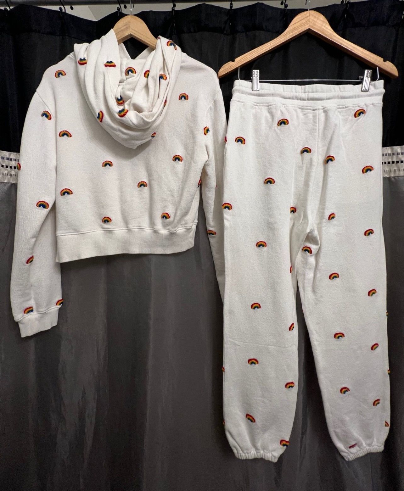Lou & Grey (2) piece Lou & Grey embroidered rainbow sweat set size S Size S / US 4 / IT 40 - 4 Thumbnail