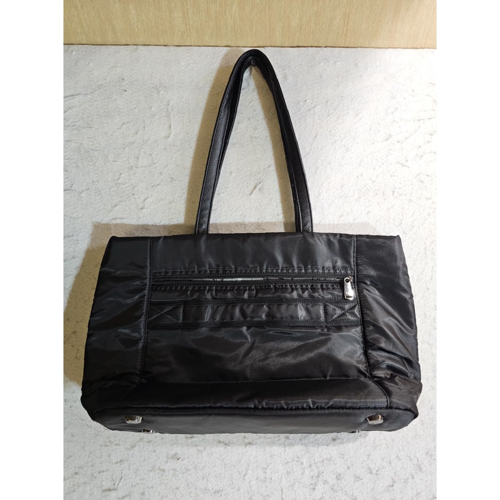 Vintage Lug Arpeggio Tote Bag Black Organizer Multiple Pockets Travel/Daily Use! Size ONE SIZE - 6 Thumbnail