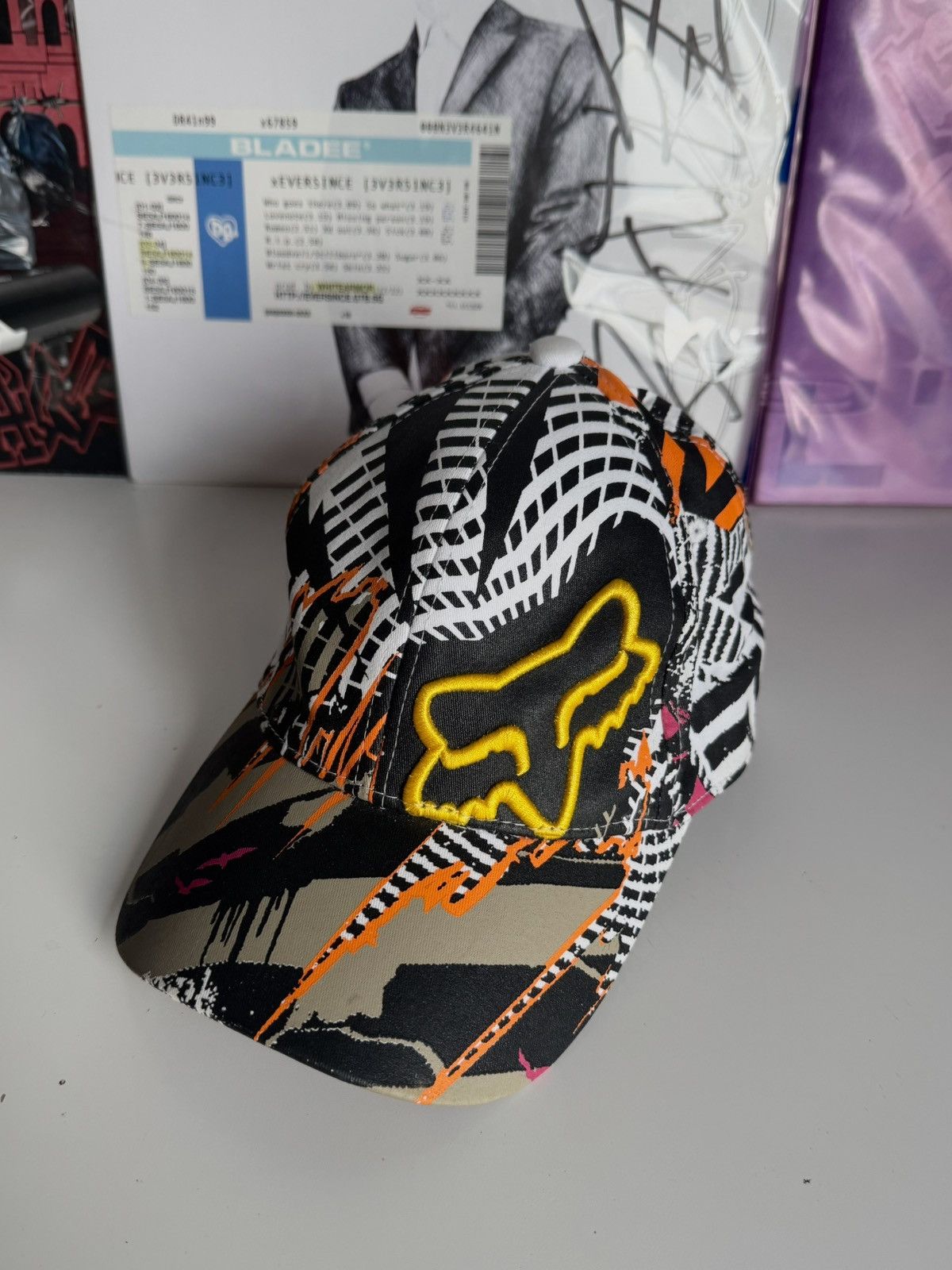 Fox Racing Rare Fox Racing All Over Print Flexfit Cap Y2K Streetwear Size ONE SIZE - 1 Thumbnail