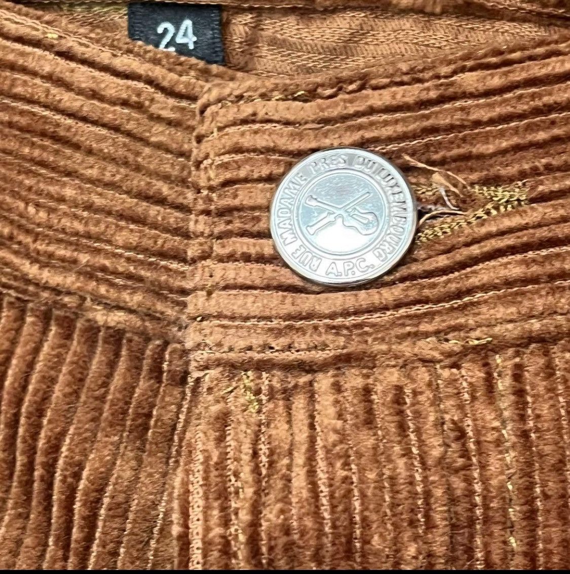 A.P.C. A.P.C. Jean Elisabeth corduroy Brown 24inch Size 24" / US 00 / IT 34 - 4 Thumbnail