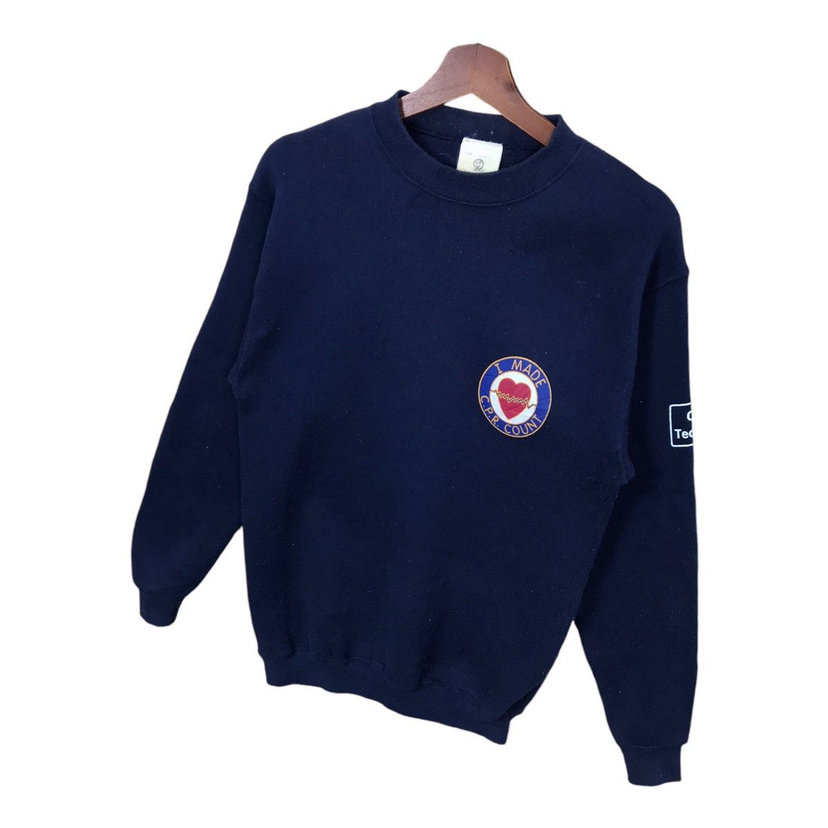 Tultex Vintage Tultex Life Support CPR Technician Sweatshirt Size US S / EU 44-46 / 1 - 3 Thumbnail