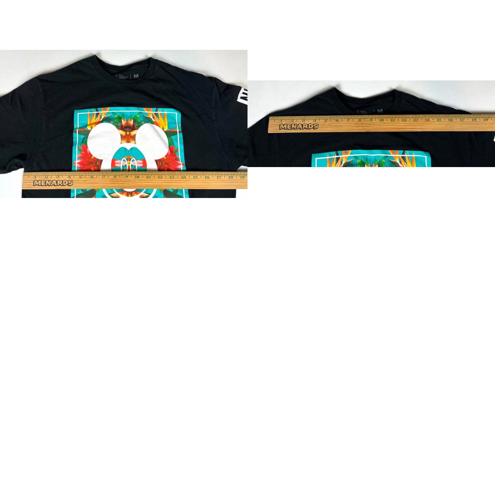 Disney Neff Mickey Mouse Unisex Adult T-Shirt M Black Cotton Crew Neck Graphic SS Short Sleeve Shirt Size US M / EU 48-50 / 2 - 8 Thumbnail