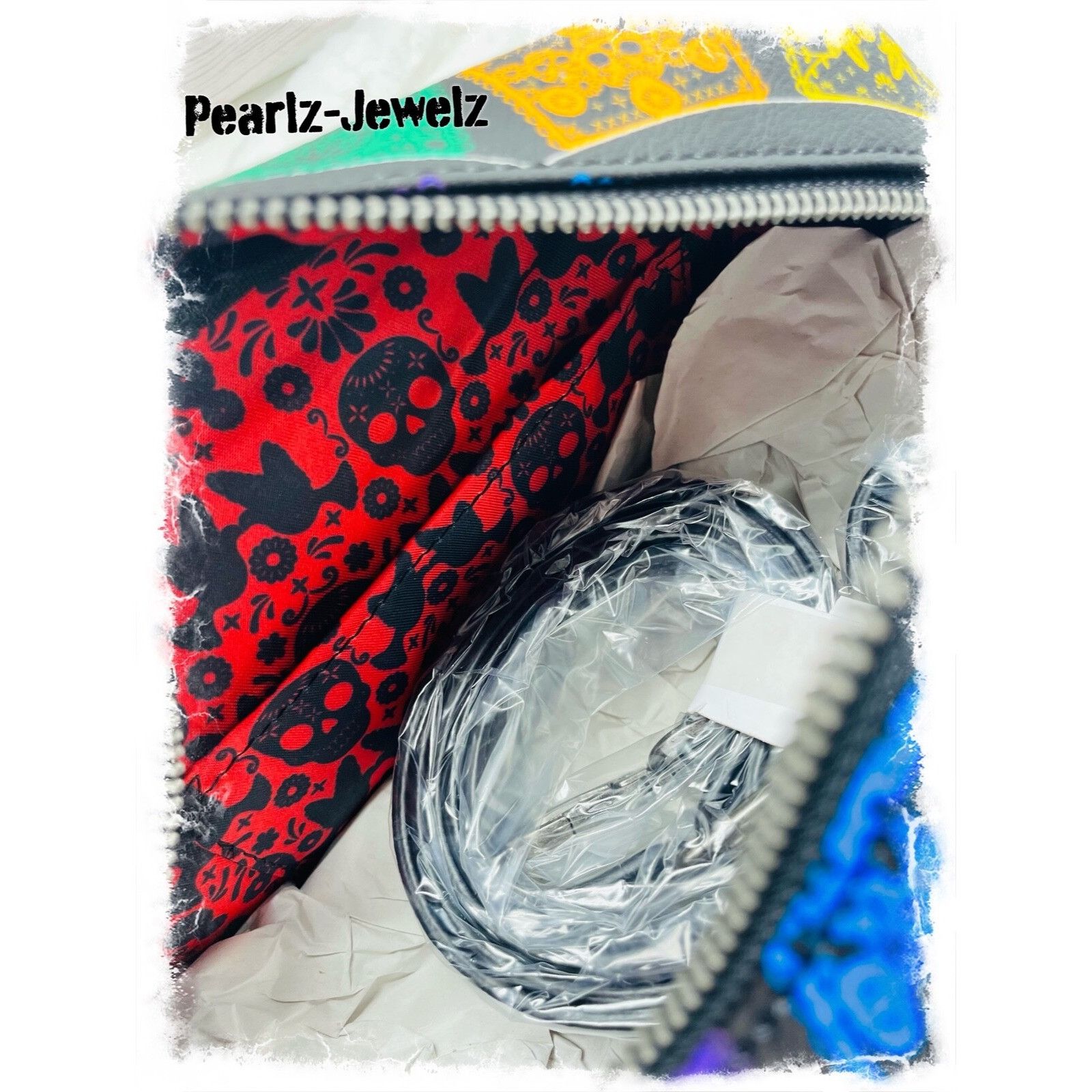 Disney Loungefly Dia De Las Banderas Party Flag Banners Crossbody B Size ONE SIZE - 5 Thumbnail