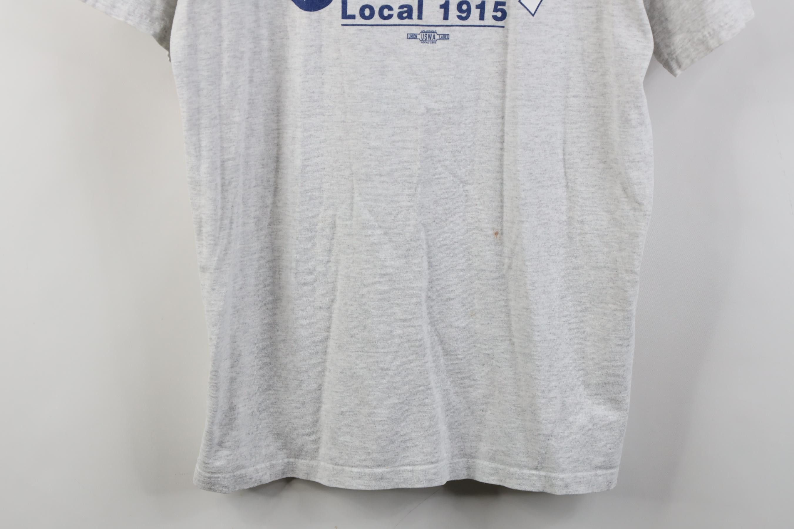 Vintage Vintage 90s Union United Steelworkers of America T-Shirt Size US L / EU 52-54 / 3 - 3 Thumbnail