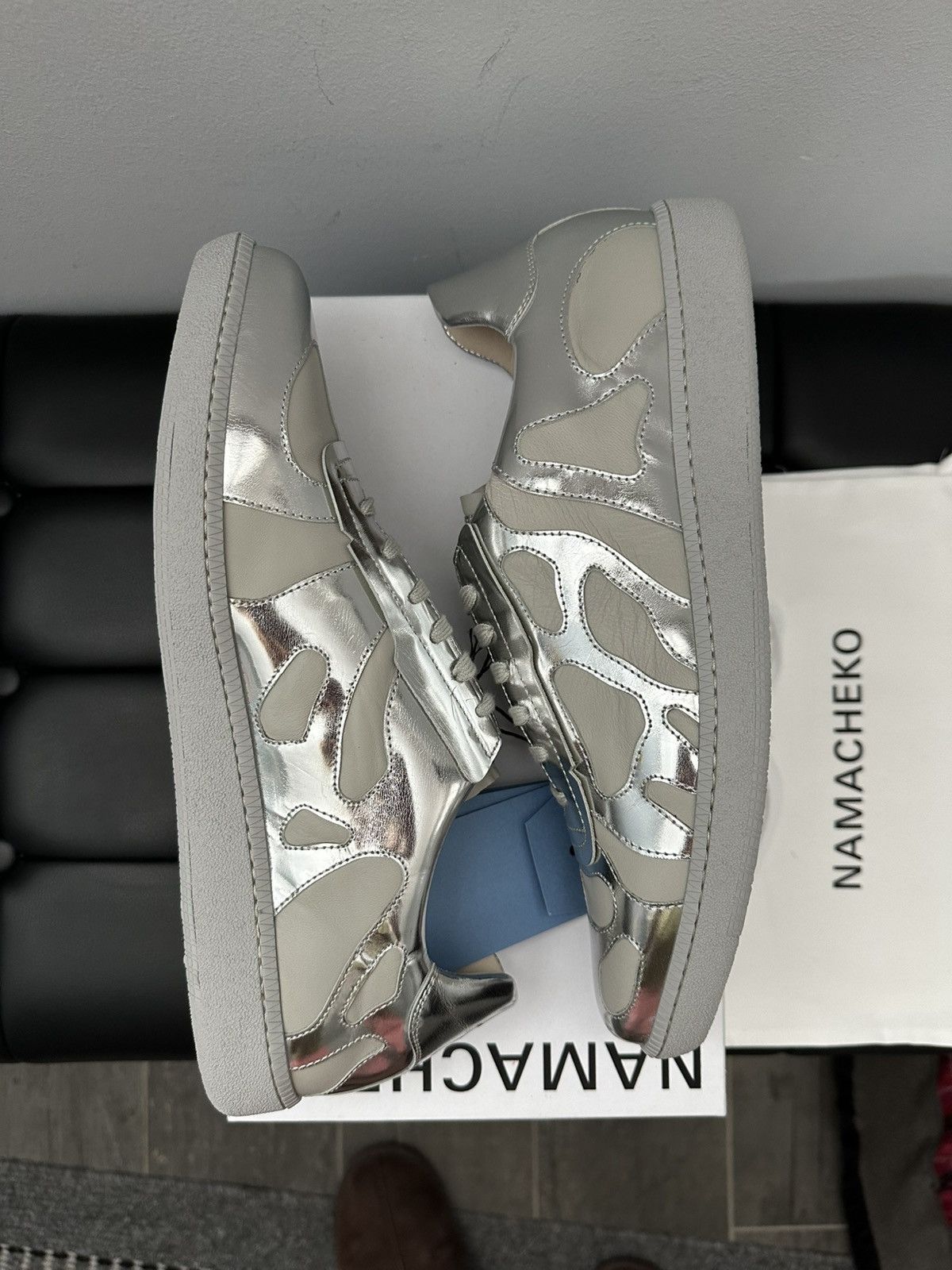 Namacheko Namacheko AW22 Murabi GAT Sneakers Silver Size US 10 / EU 43 - 7 Thumbnail