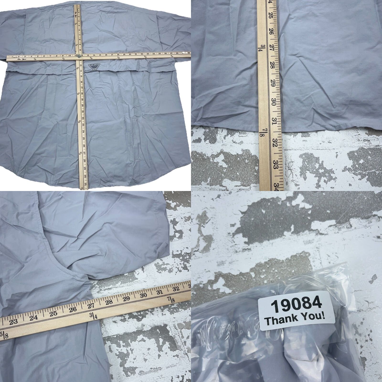 Vintage Columbia PFG Shirt Men XXL Gray Button Up Performance Nylon Vented Omni-Shade Fish Short Sleeve Casual Outdoor Mens Size US XXL / EU 58 / 5 - 8 Thumbnail