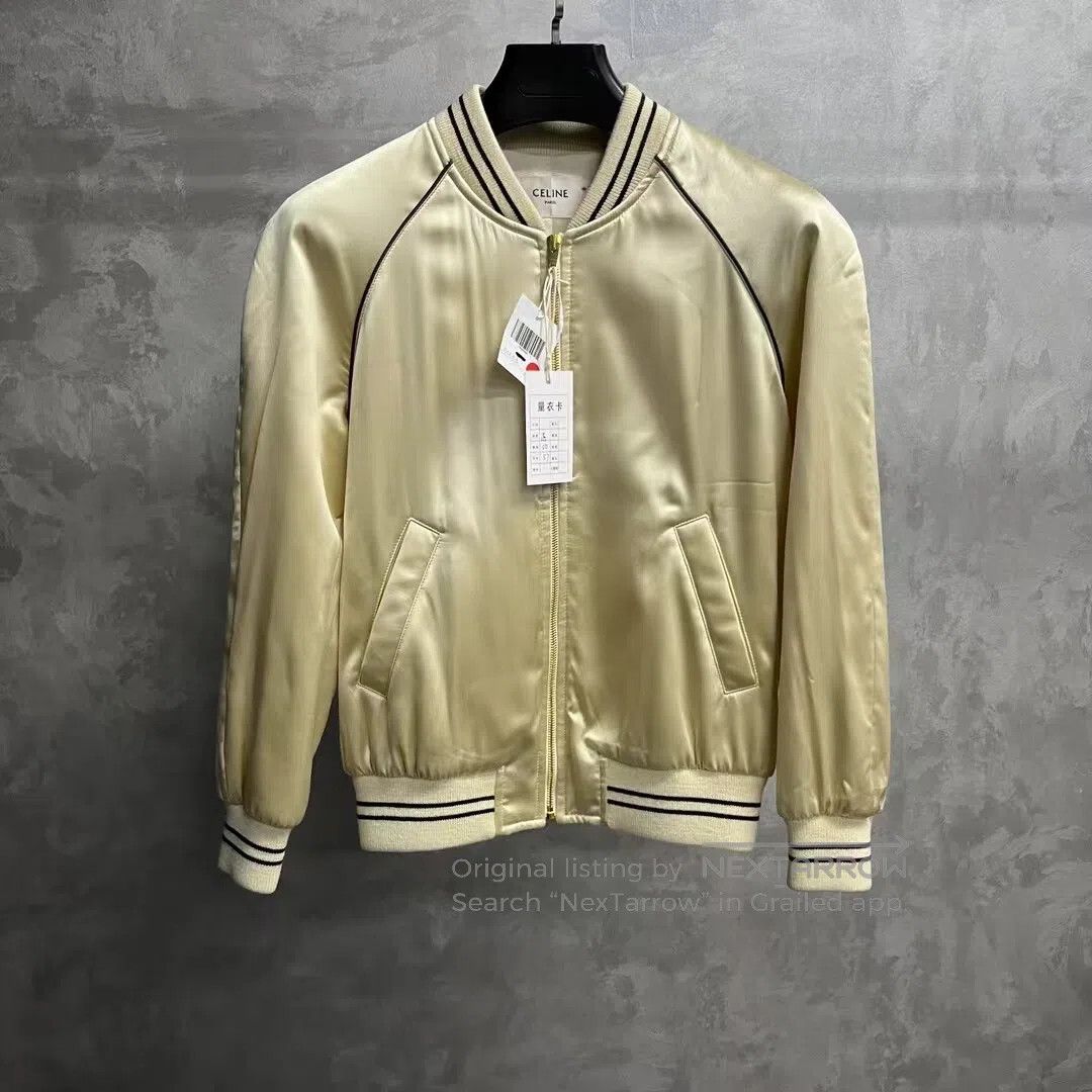 Celine CELINE Long-sleeved shirt with a collar Baseball uniform| Size US M / EU 48-50 / 2 - 1 Thumbnail